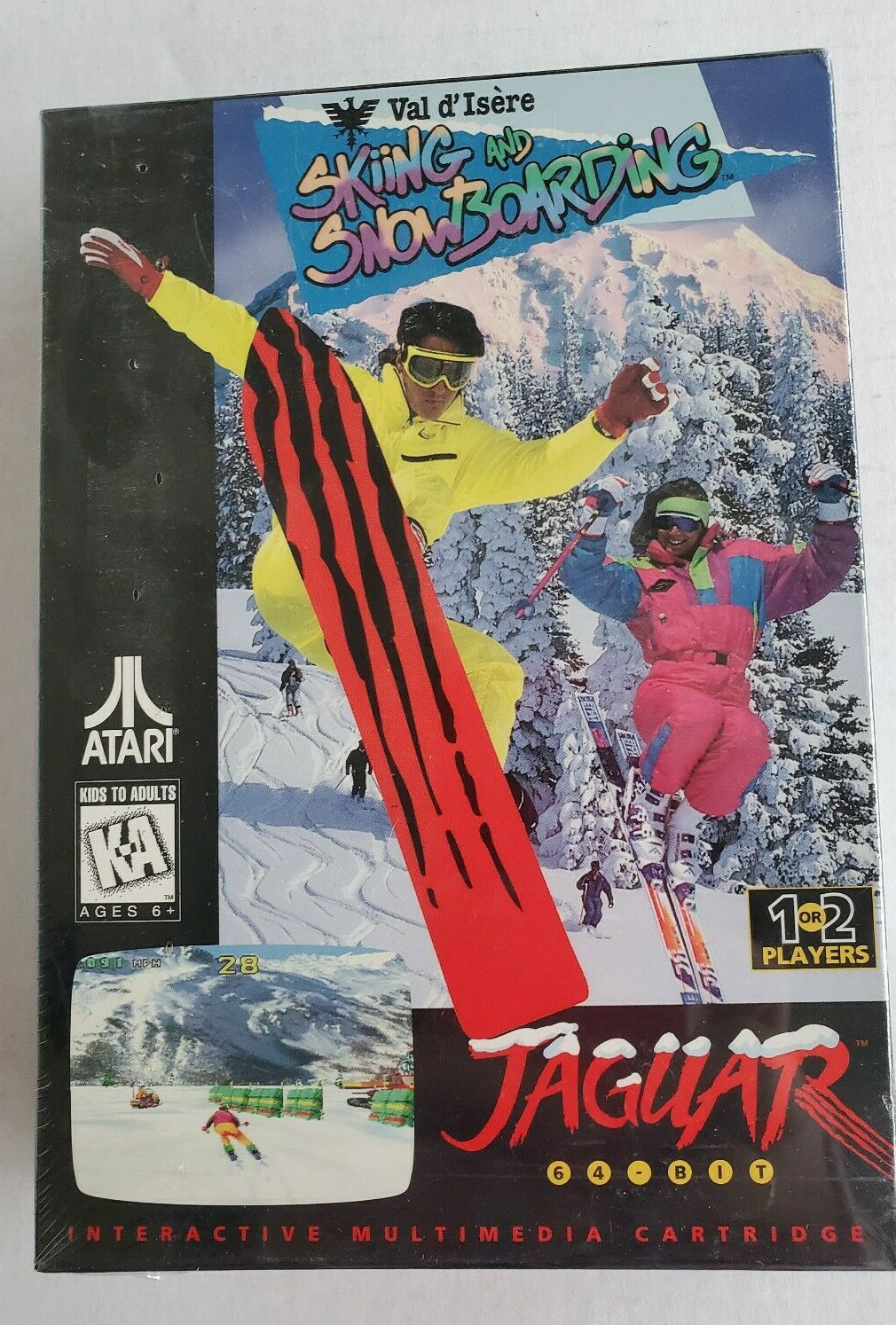 VAL D’ISERE SKIING & SNOWBOARDING Atari Jaguar Cartridge NEW J9060E