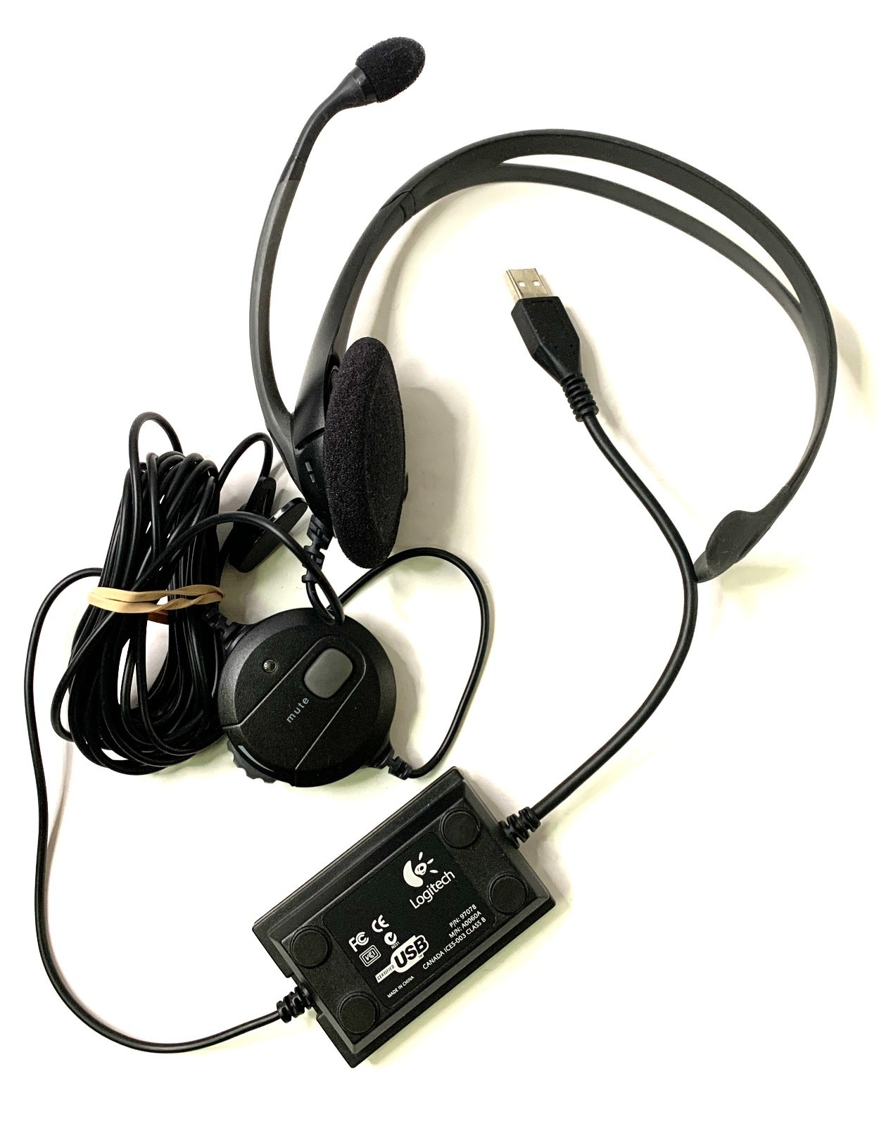Logitech USB Headset PlayStation 2 PS2 M/N: A0060A P/N: 97078