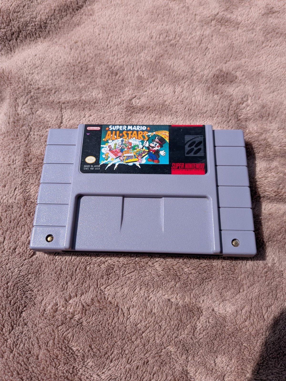 Super Mario All Stars Super Nintendo SNES Authentic Very Good Preowned Condition