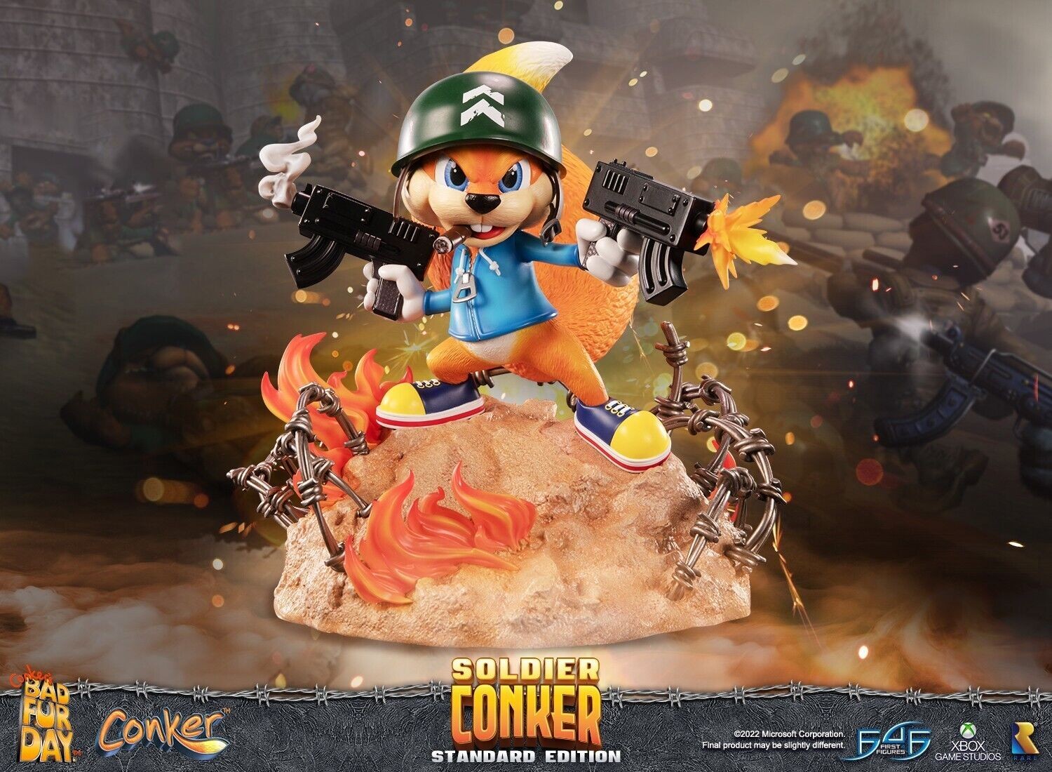 First4Figures Conker Soldier Standard Ed. Statue Mint in Box