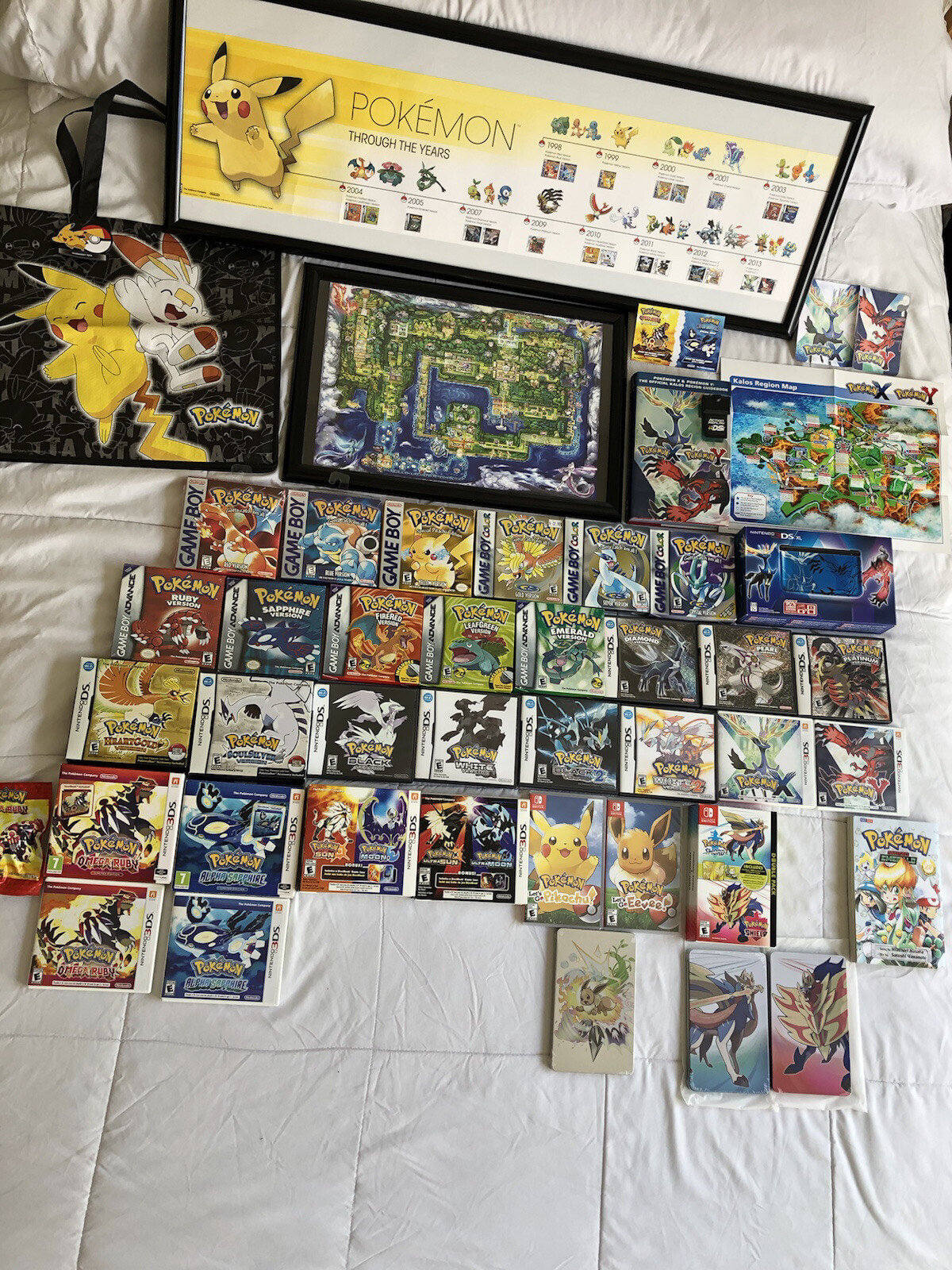 Pokemon Red Yellow Silver Gold Ruby Black White X Y FireRed Shield Moon Sun game