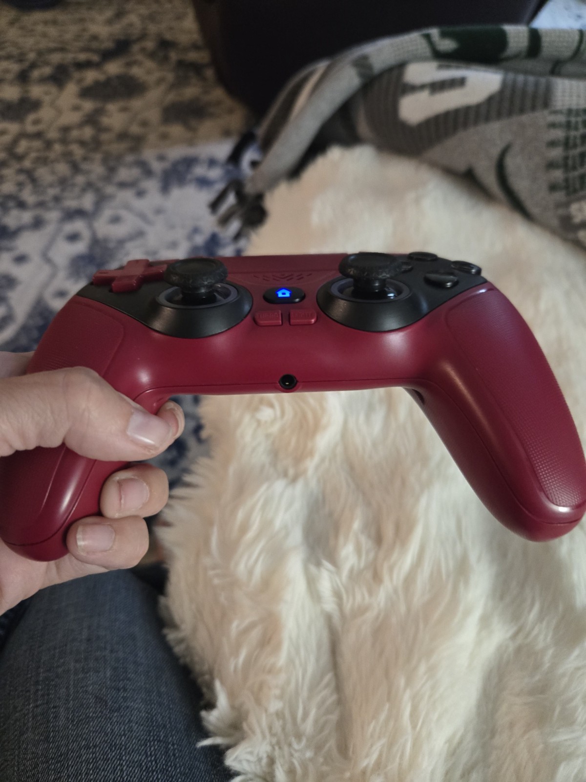PS5 Controllers, new set, love the led colors! One pink and one black!