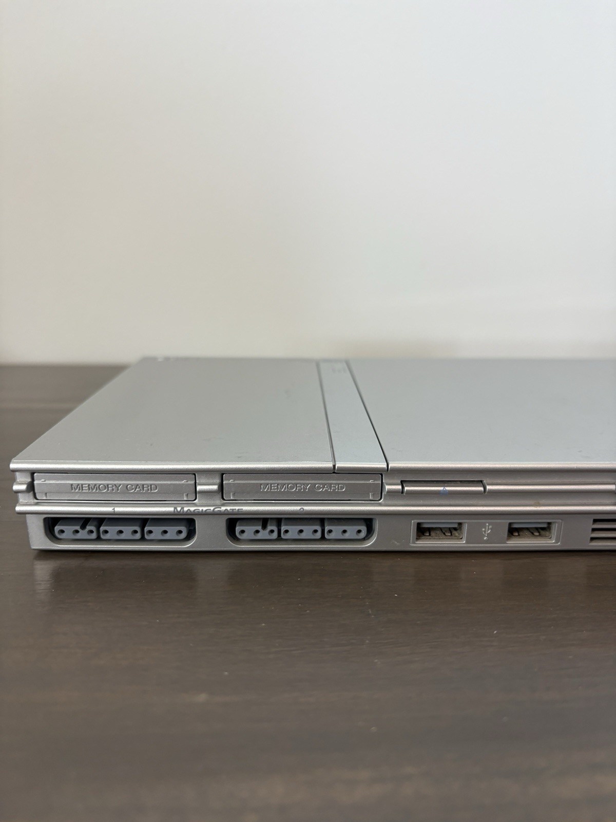 Sony PlayStation 2 PS2 Slim Console SILVER W/ Cords + Controller Tested