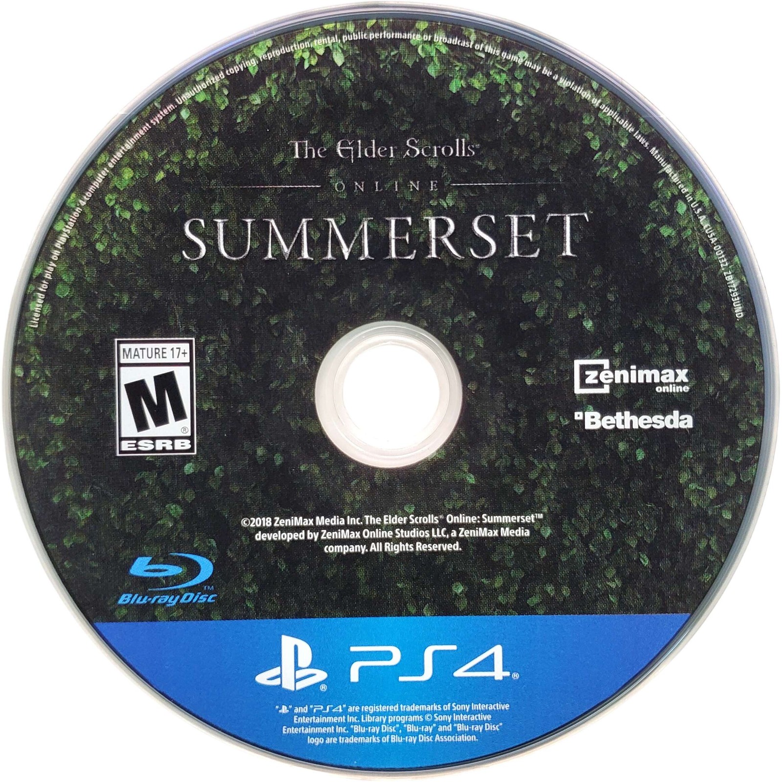 Elder Scrolls Online Summerset – Sony Playstation 4 PS4 Tested Authentic