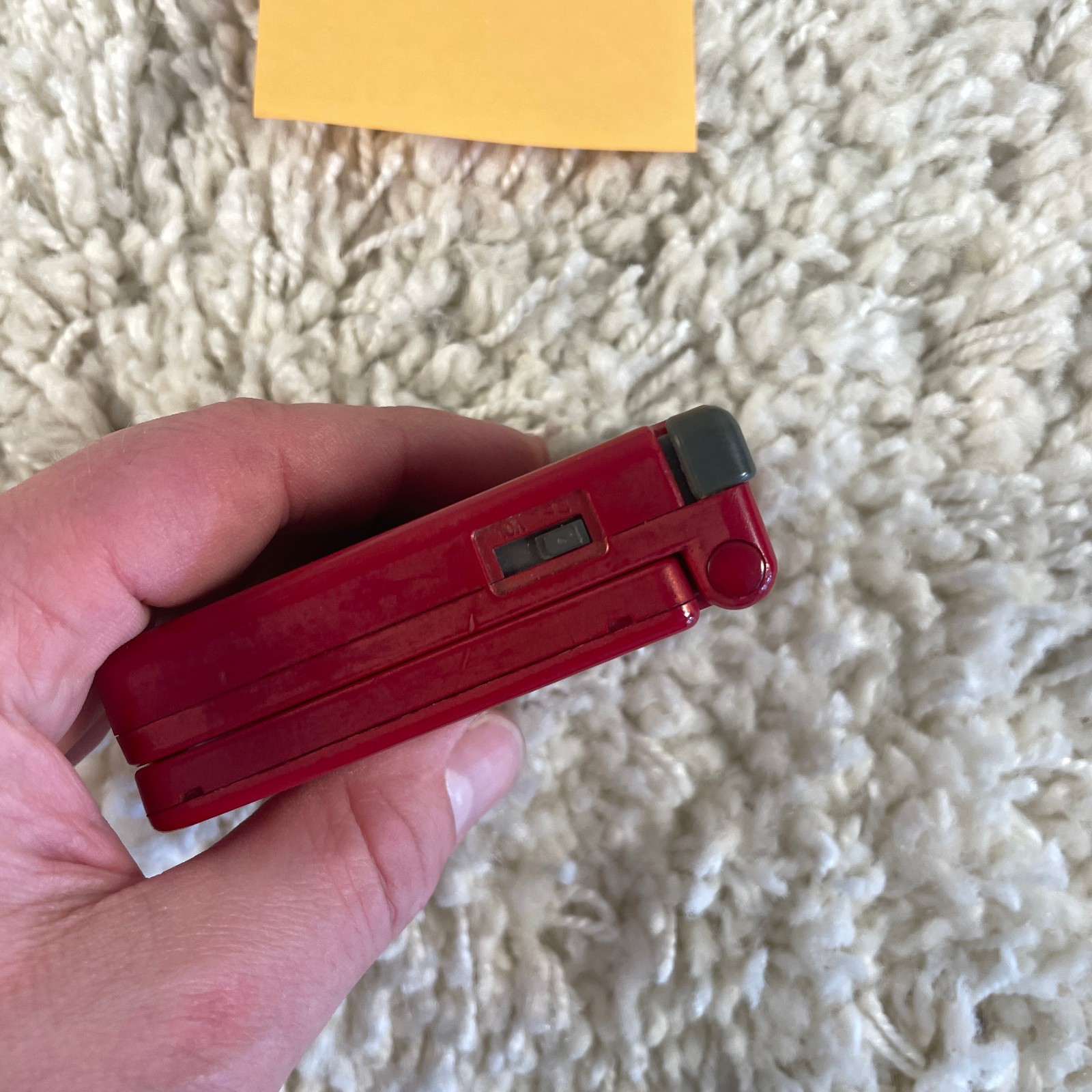 Nintendo Gameboy Advance GBA SP Handheld System Console Flame Red Model AGS-001