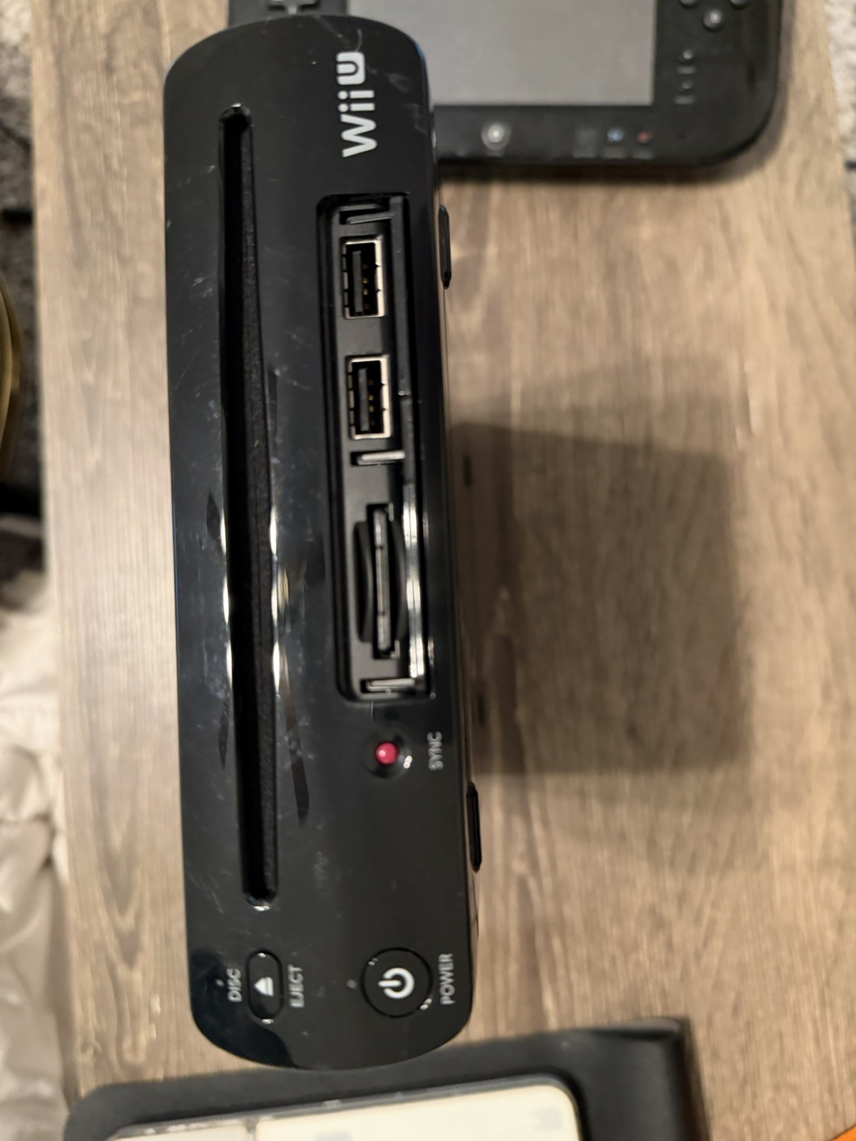 Nintendo Wii U Black 32GB Console / GamePad / Cables (Tested!) – READ