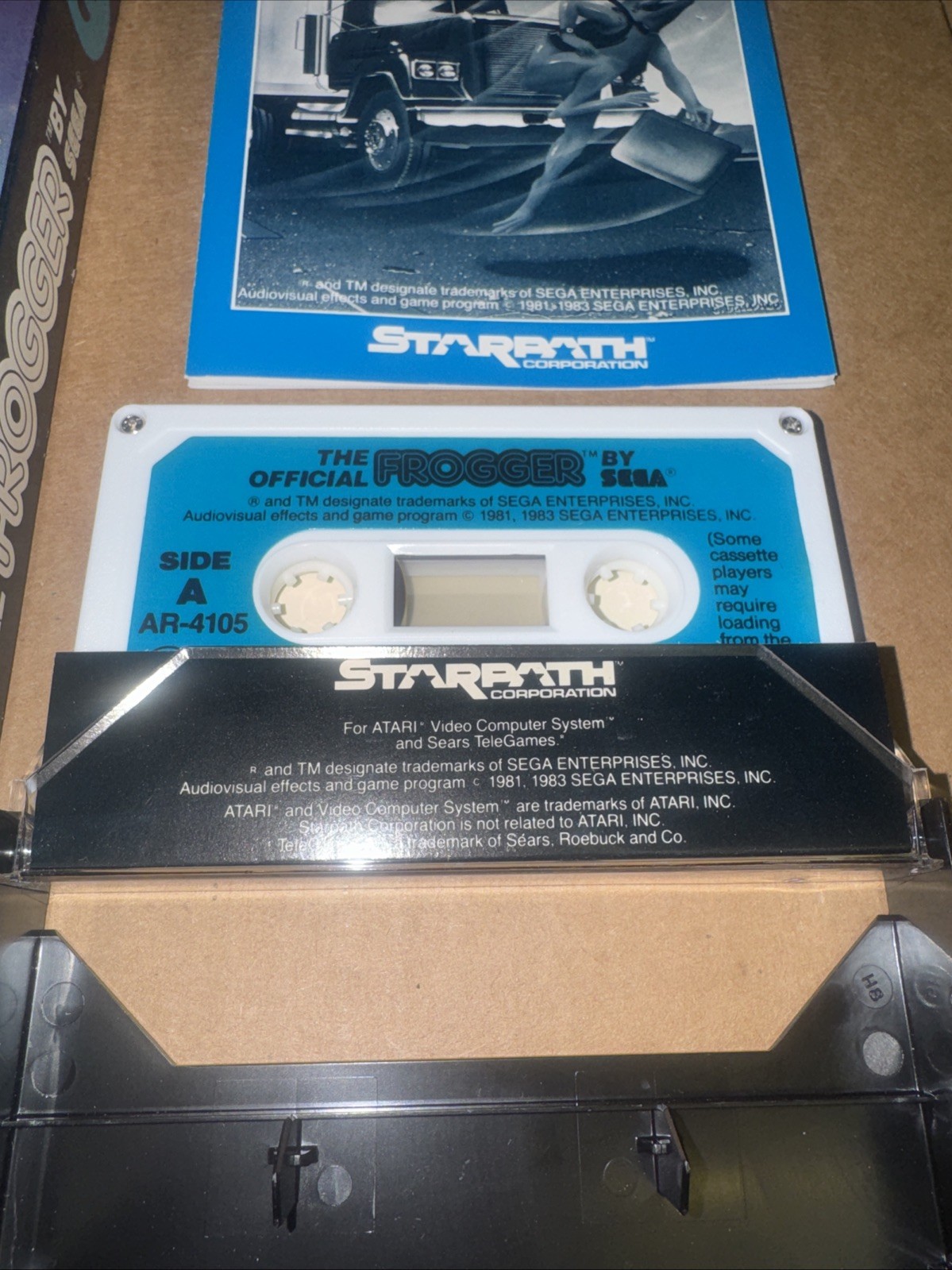 STARPATH 1983 Frogger By SEGA Atari VCS A Supercharger Game