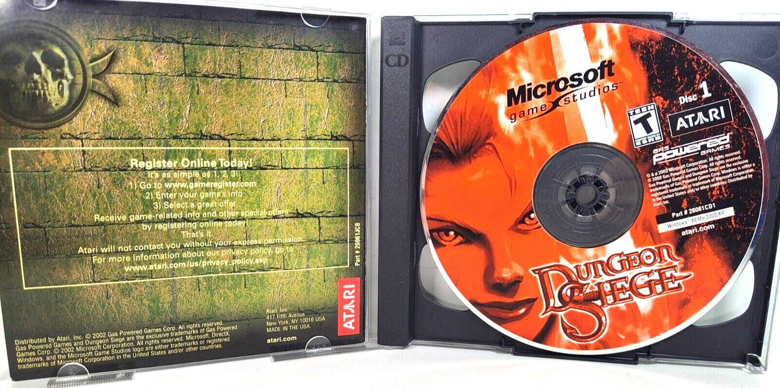 Dungeon Siege: Legends of Aranna PC Game RPG Mad Doc Software Rated T CD-ROM
