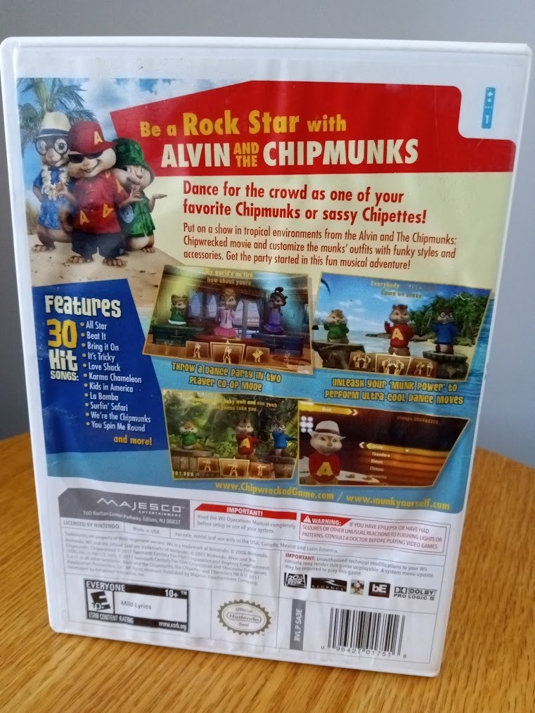 Alvin and the Chipmunks: Chipwrecked (Nintendo Wii, 2011) Complete