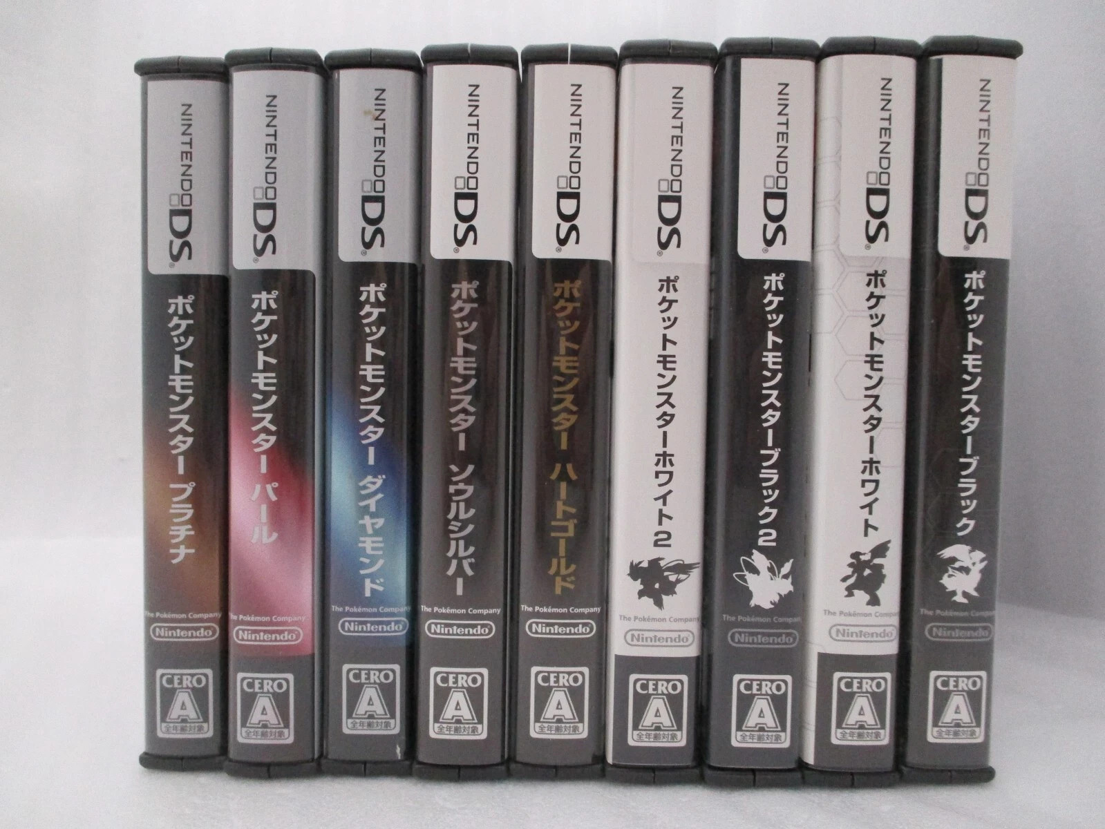 DS Pokemon Black 1,2 White 1,2 Gold Silver Pearl Diamond Platinum 9Games Japan