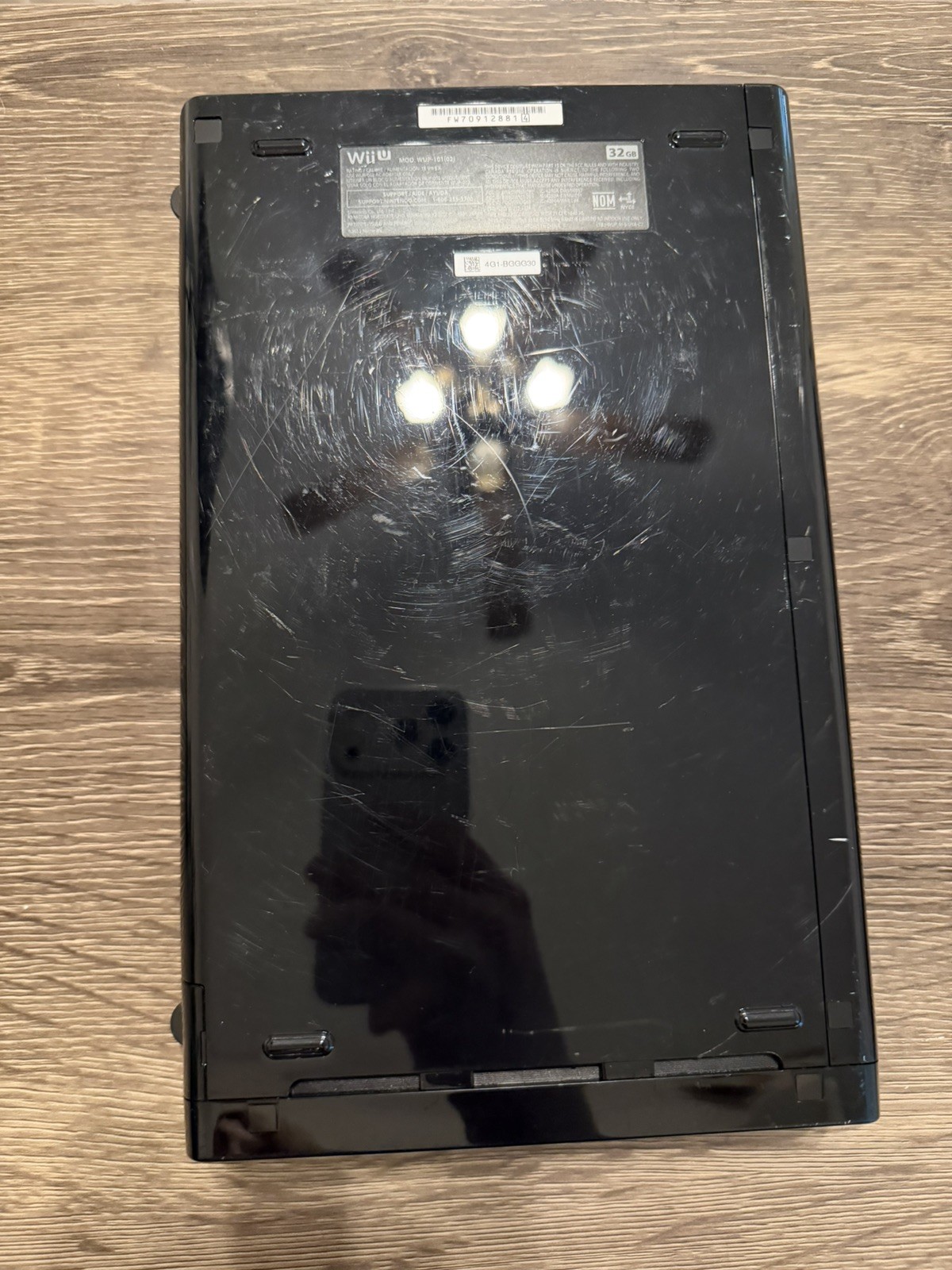 Nintendo Wii U Black 32GB Console / GamePad / Cables (Tested!) – READ