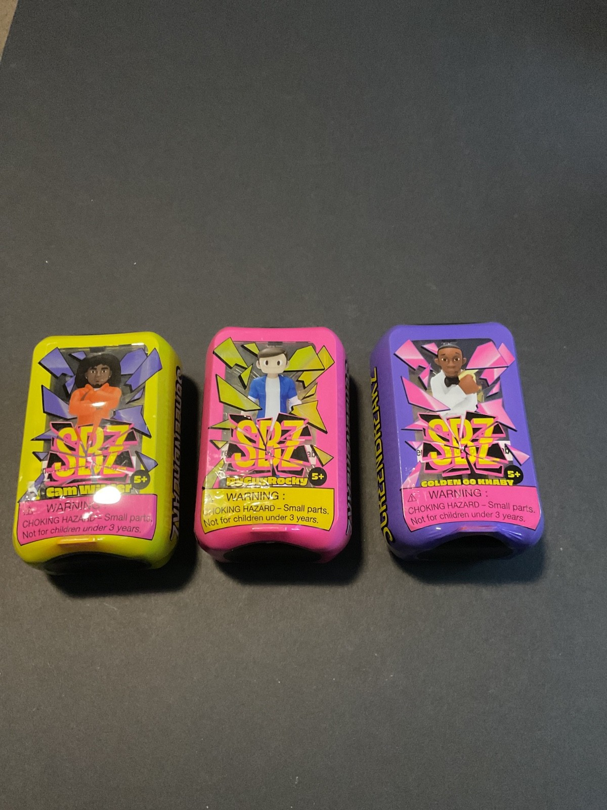 SBZ ScreenBreakz Lot Of 3 Gaming Streamer Figures Wilder, RyCuyRocky & Golden