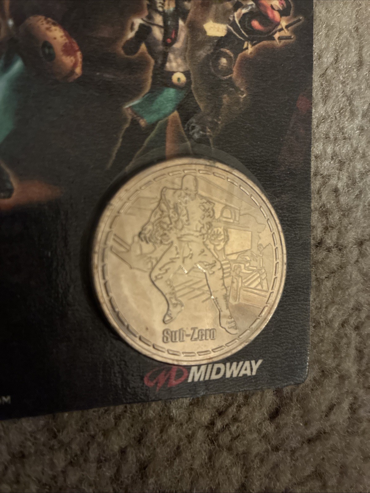 Midway – Commemorative Coin LE – Mortal Kombat Deadly Alliance Sub Zero Rare!!!