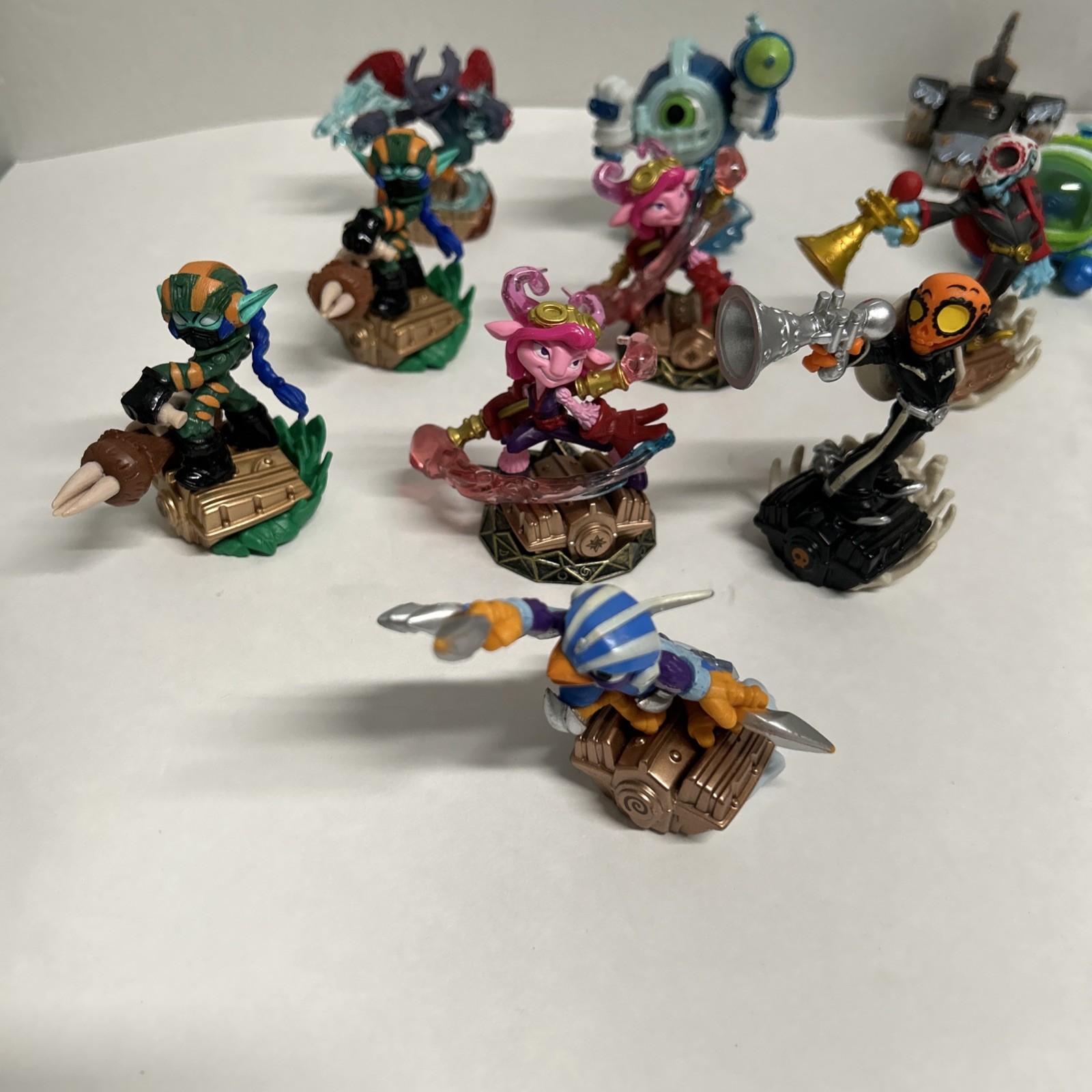 Skylanders Superchargers Lot 9 Figures 10 Vehicles Tested & Working!