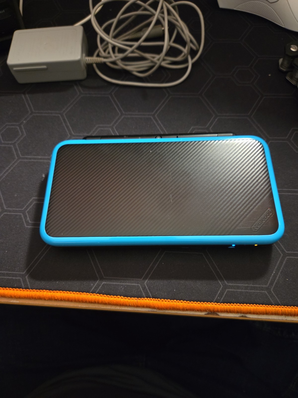 Nintendo New 2DS XL Turquoise Blue Handheld System with Charger