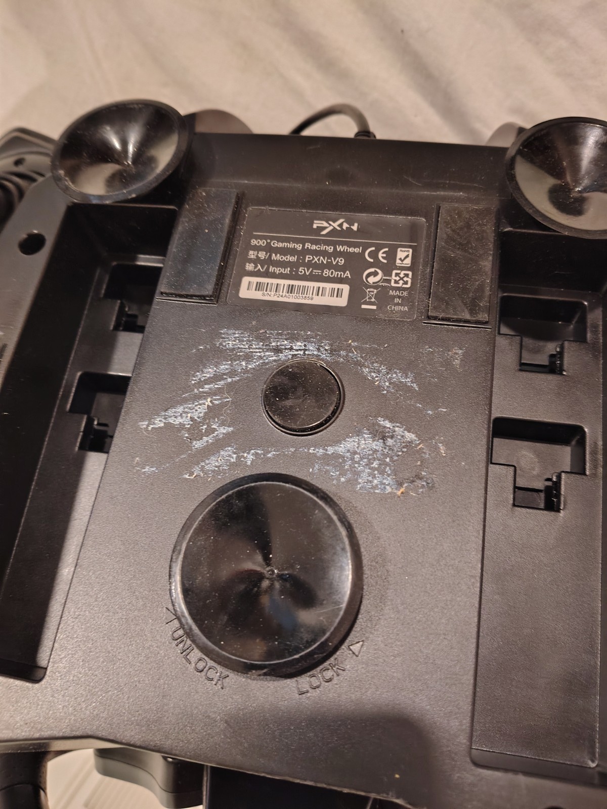 NO PEDAL UNTESTED PXN V9 Gaming Racing Wheel with Steering Wheel and Shifter