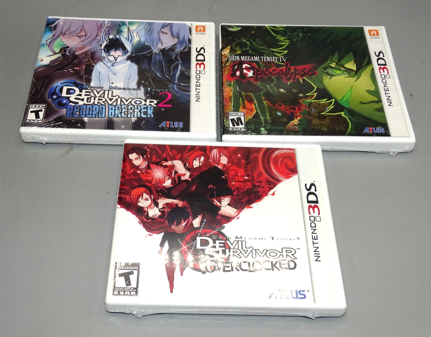 3-PACK 3DS Shin Megami Tensei OVERCLOCKED / RECORD BREAKER / APOCALYPSE *NEW*
