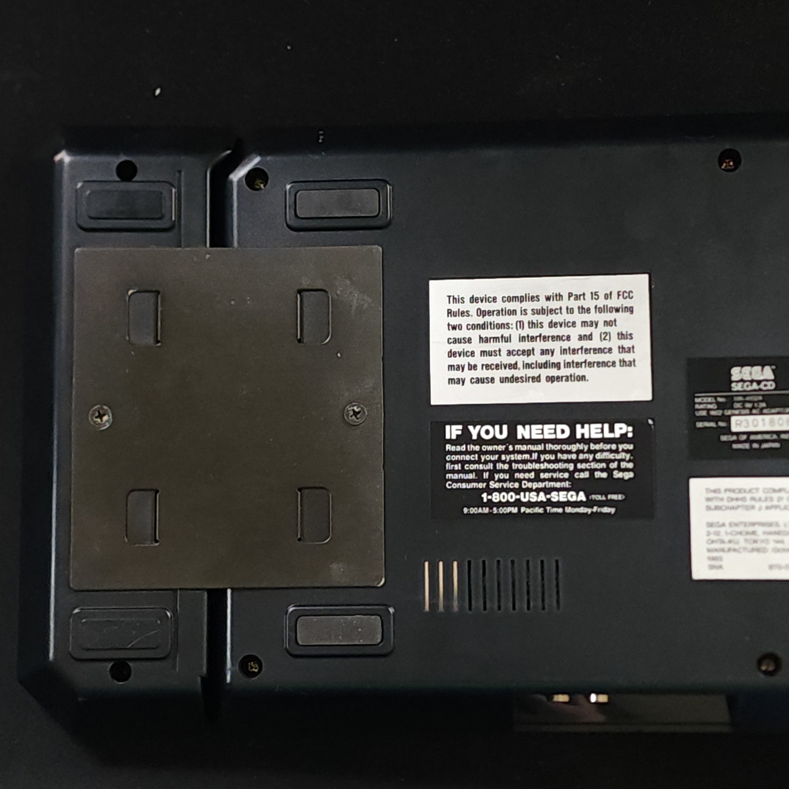 Sega CD Model 2 With Extender Console ONLY MK-4102 [Tested Working]