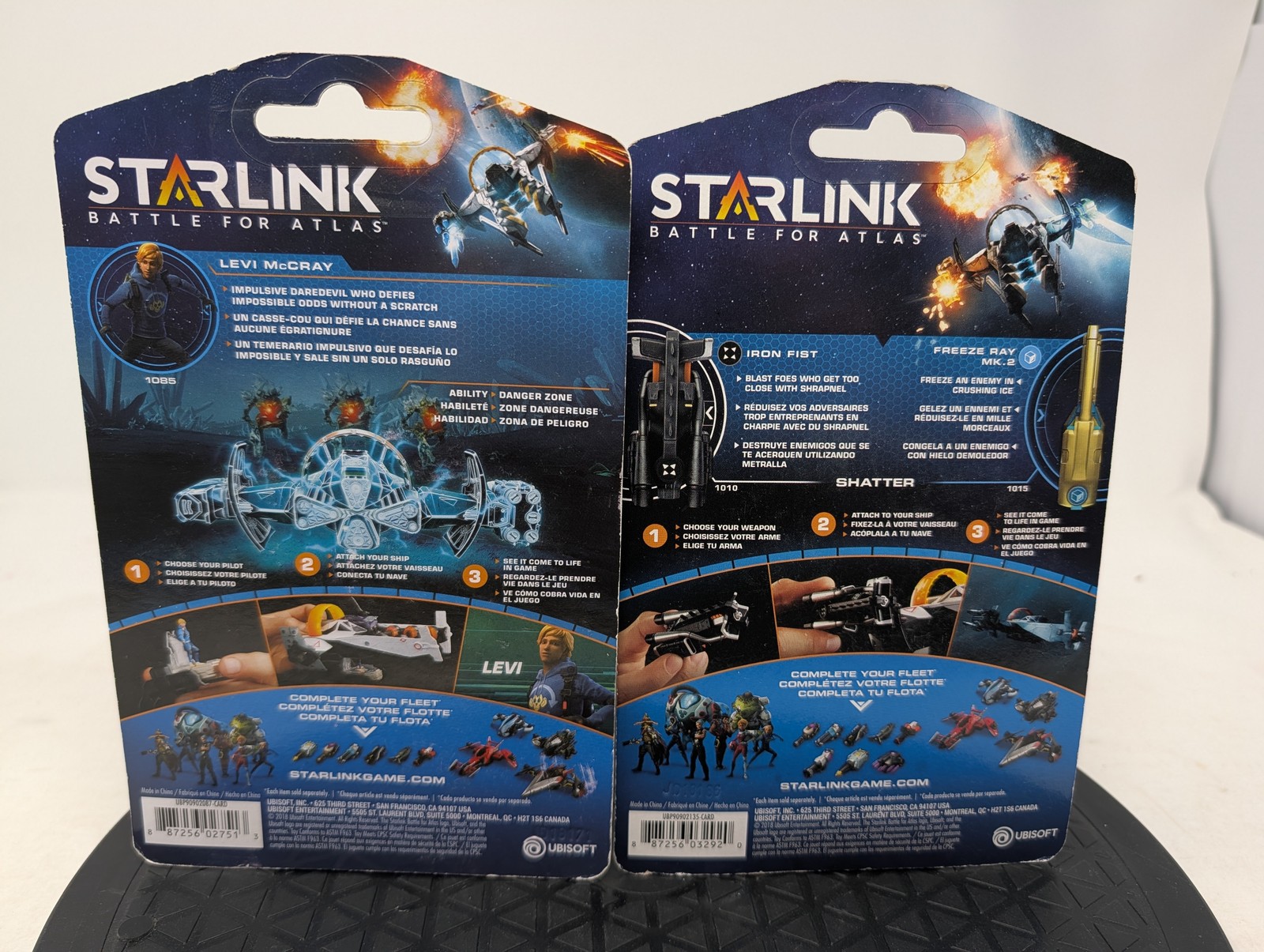 Starlink Battle for Atlas Levi McCray Pilot & Iron Fist Freeze Ray Weapons Pack