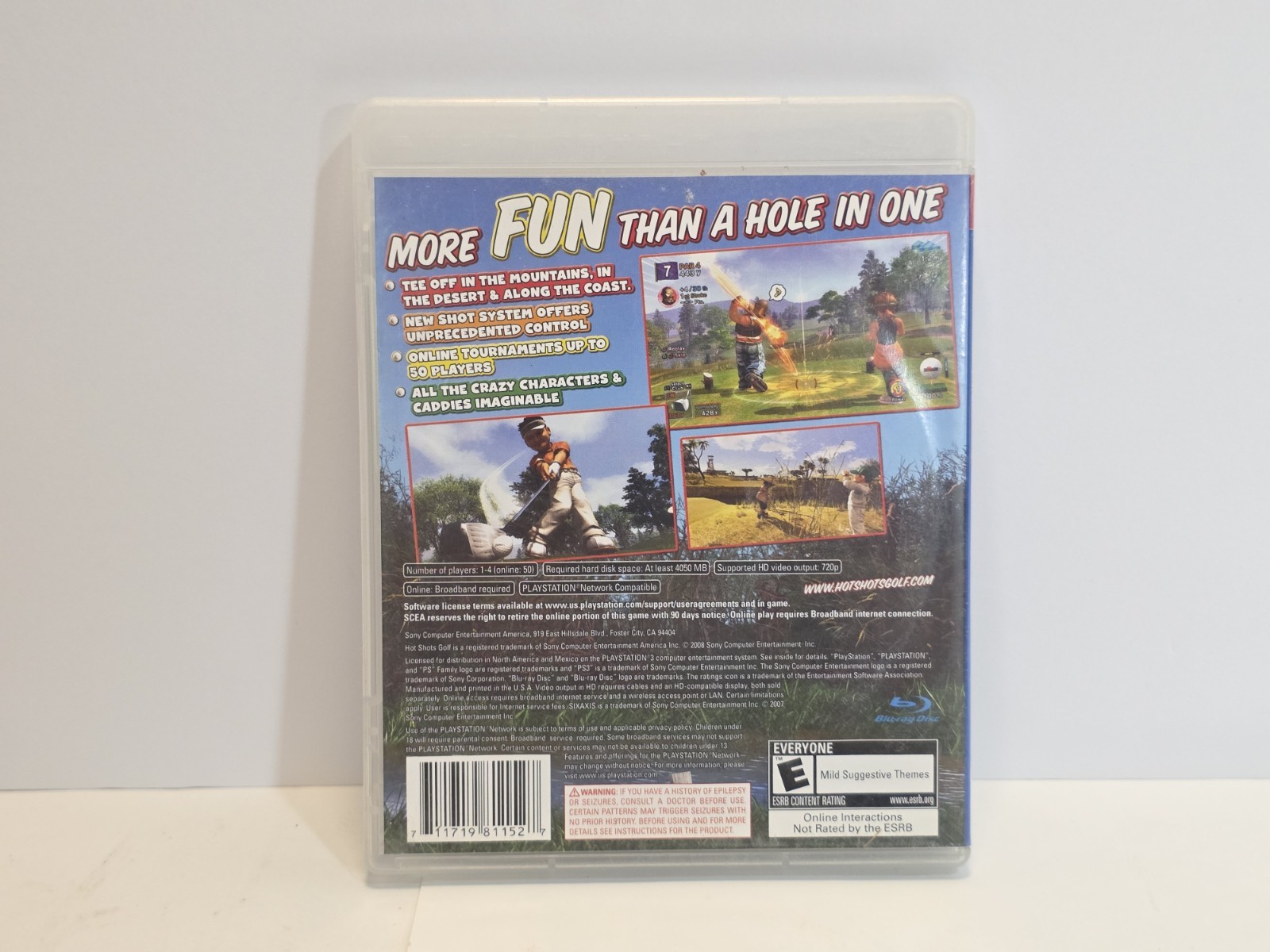 Hot Shots Golf: Out of Bounds (PlayStation 3, 2008) PS3 Game CIB Complete