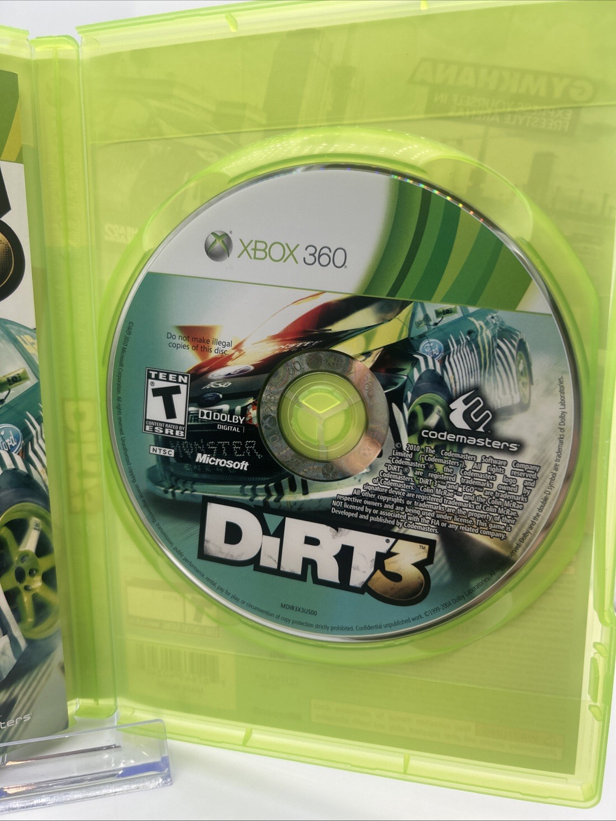 Dirt 3 Microsoft Xbox 360 Complete in Box (CIB) 2011 Tested Working Clean Disc