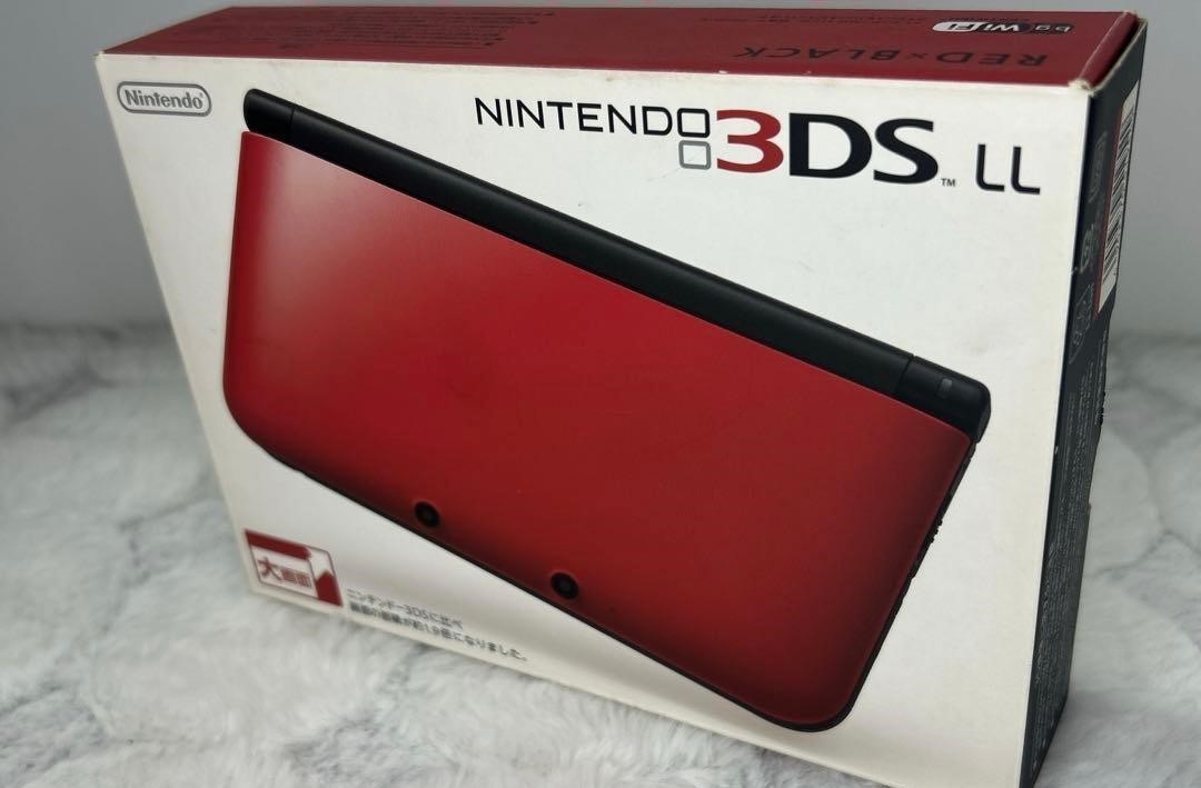 Nintendo 3DS LL XL Console Red x Black with Box Tested