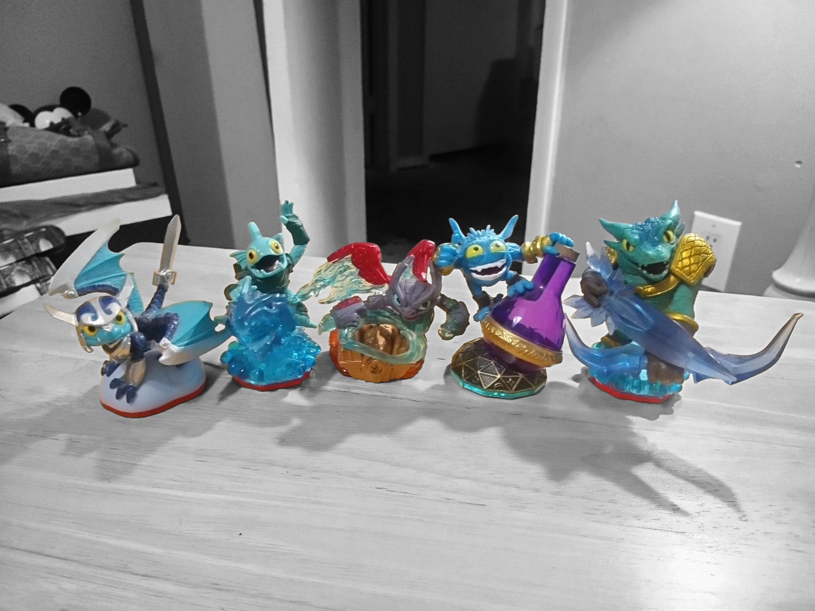 Skylanders Lot of 5 – Snap Shot, Spitfire, Pop Fizz, Gill Grunt, Blades – Tested