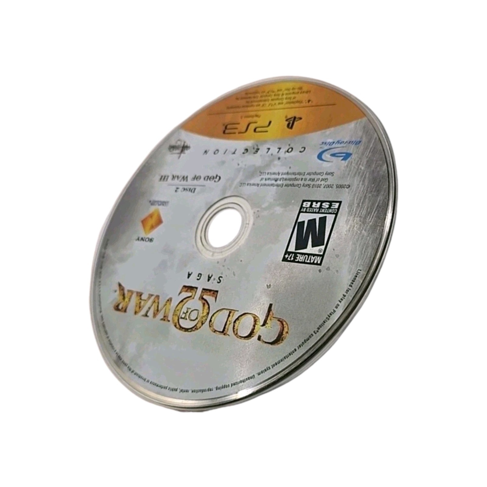 ​God of War III 3 PS3 Disc 2 Replacement From God of War Saga Collection