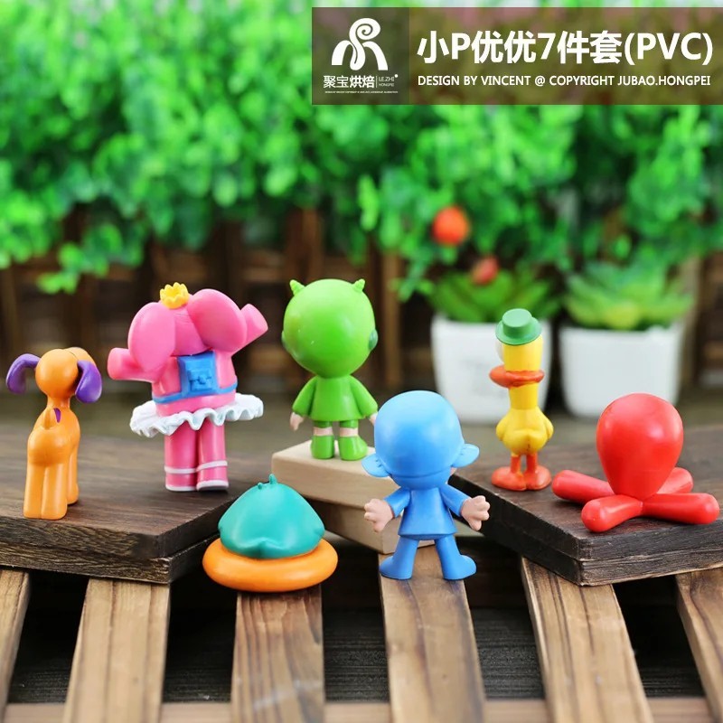 7pcs Set Pocoyo Action Figure Toy Pocoyo, Elly, Pato, Loula, Sleepy Bird