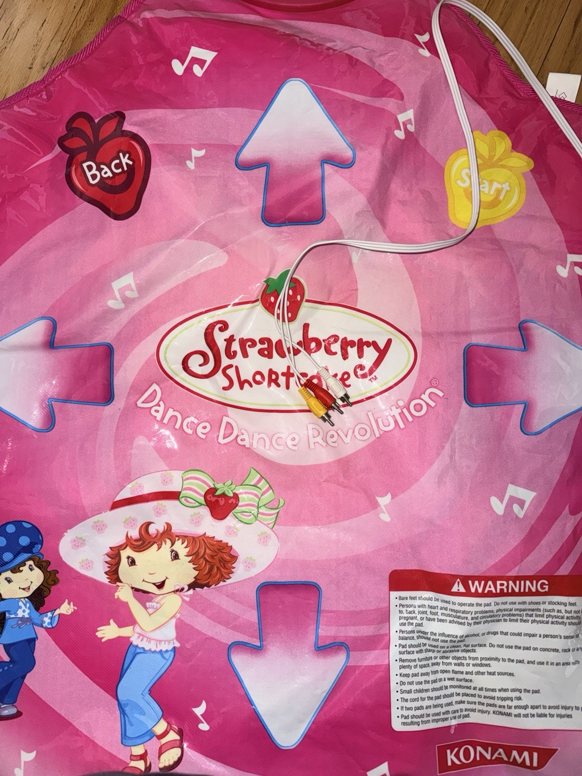 KONAMI Strawberry Shortcake Dance Dance Revolution Wired Dance Pad, Pink