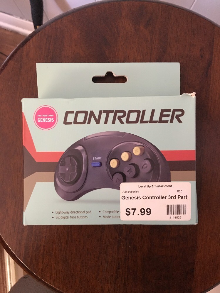 Sega Genesis Controller (BRAND NEW) (NIB) 6 Button Control Pad Tomee