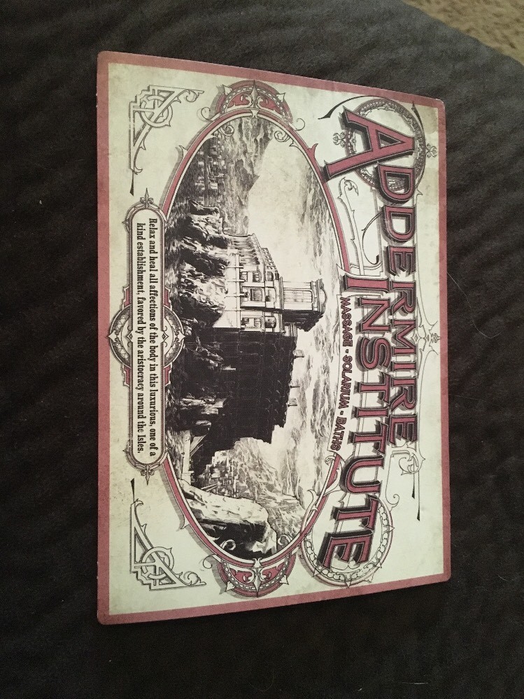 Dishonored 2 Post Card Postcard Addermire Institute rare