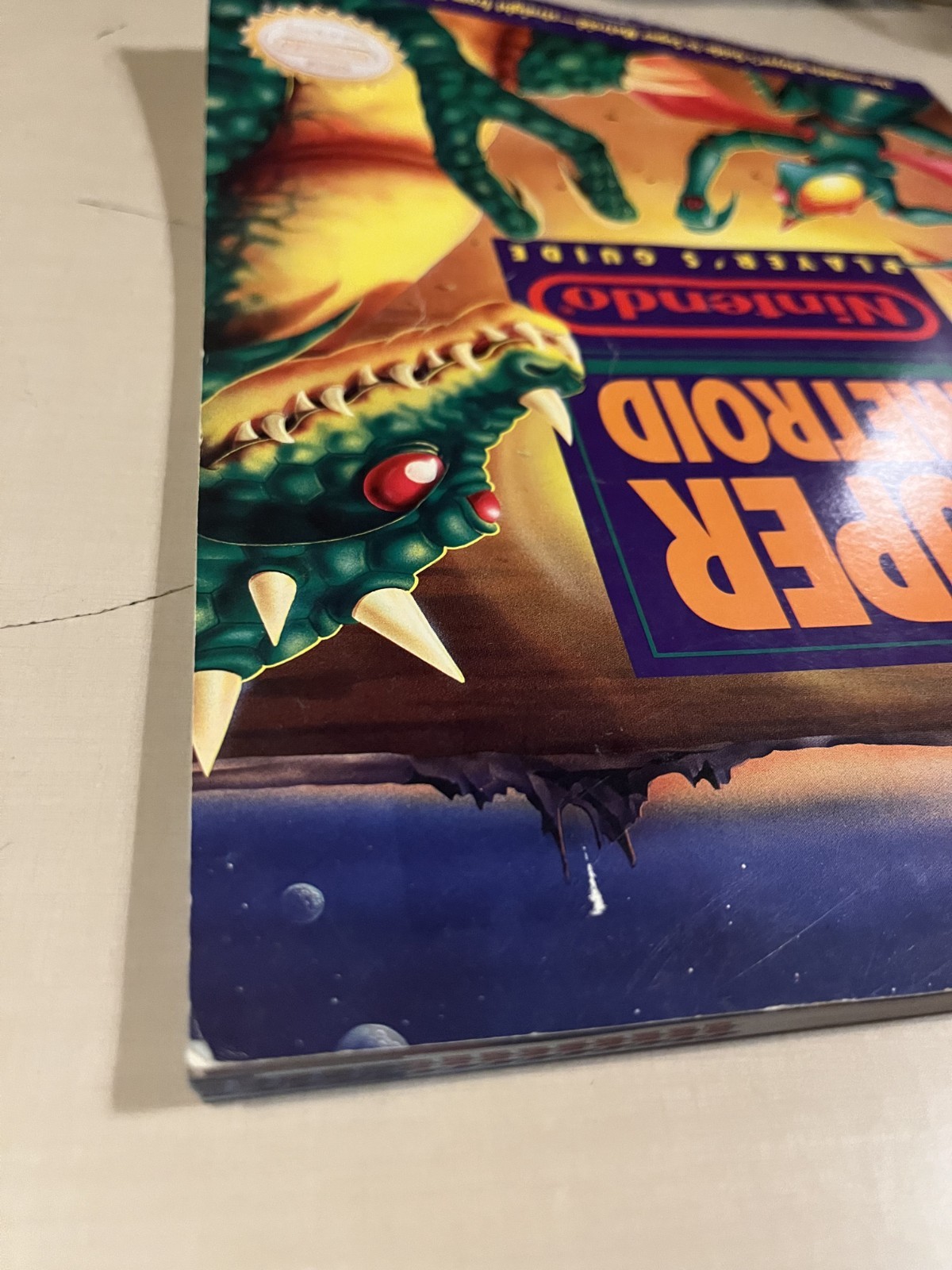 Official Super Metroid Nintendo Player’s Strategy Guide w/ Fold-Out Map SNES