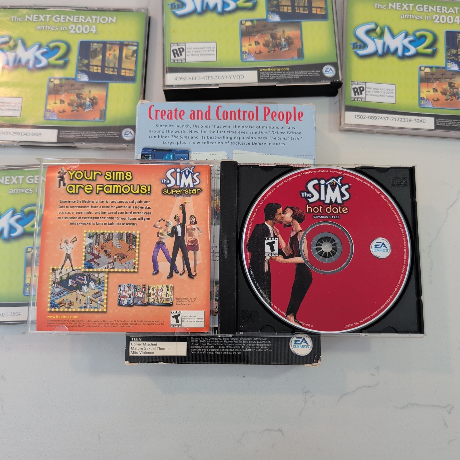 The Sims: Deluxe Edition (PC, 2002) + Expansions