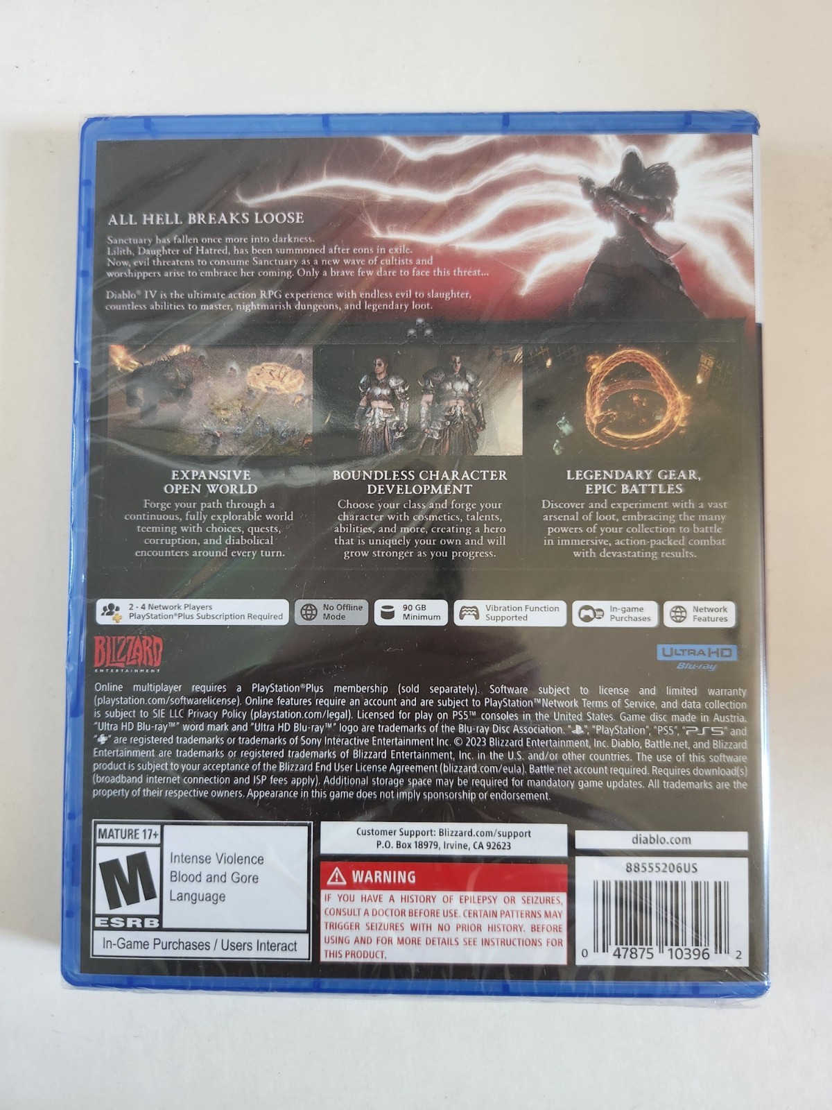 DIABLO 4 IV (PS5) *BRAND NEW – FACTORY SEALED*