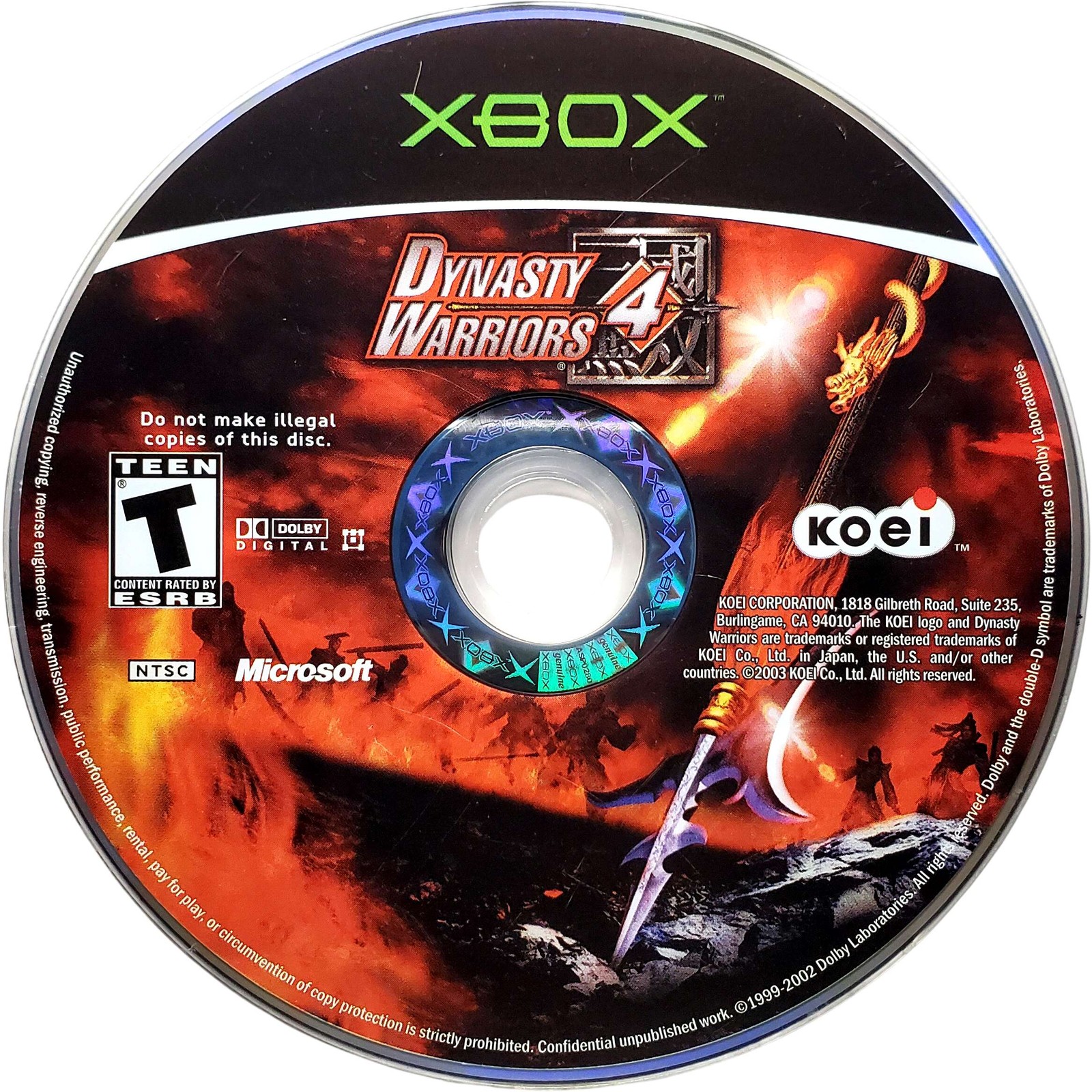 Dynasty Warriors 4 – Microsoft Xbox Tested 1Y Guarantee
