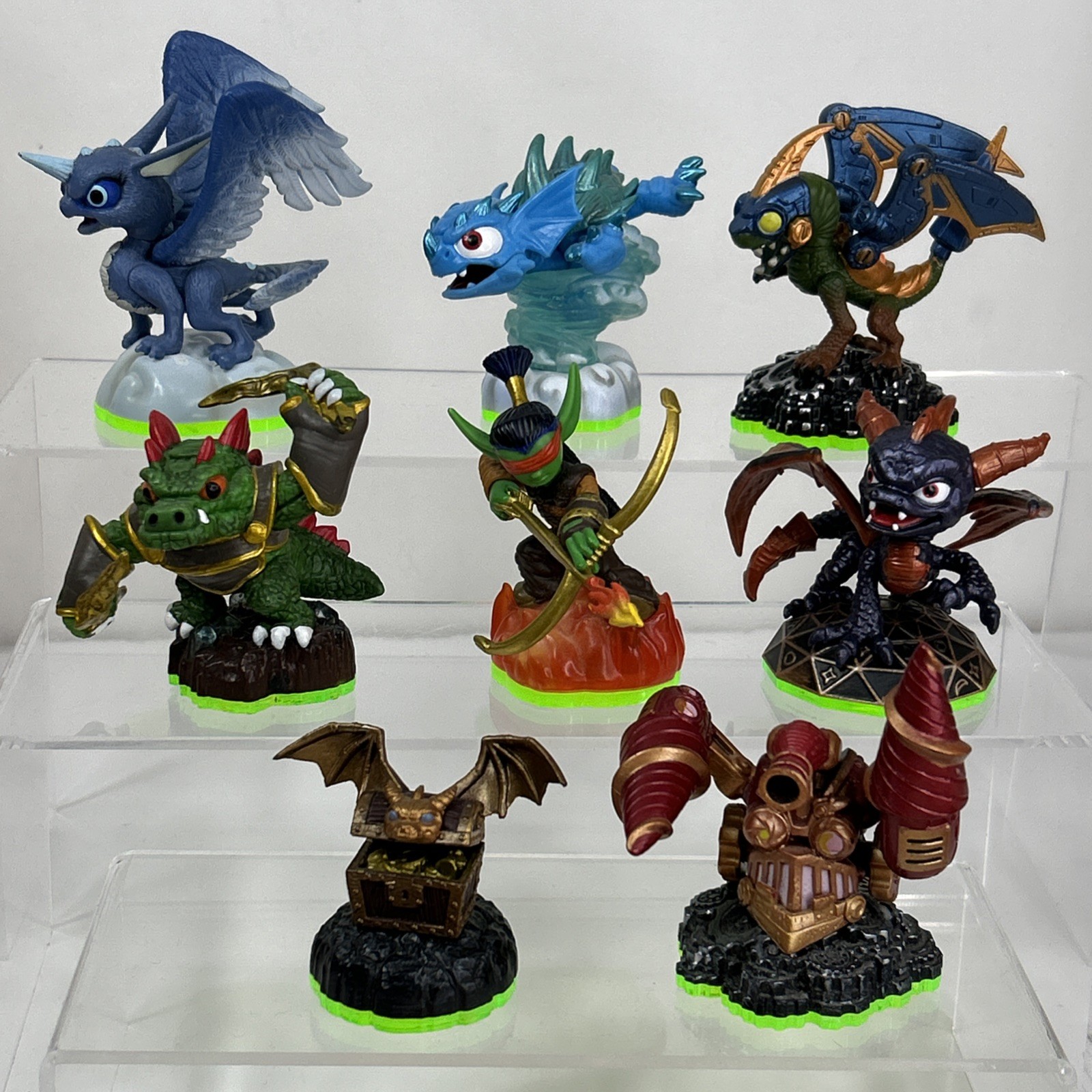 Skylanders Spyro’s Adventure Lot Dragon Drobot Warnado Whirlwind Dino-Rang Drill