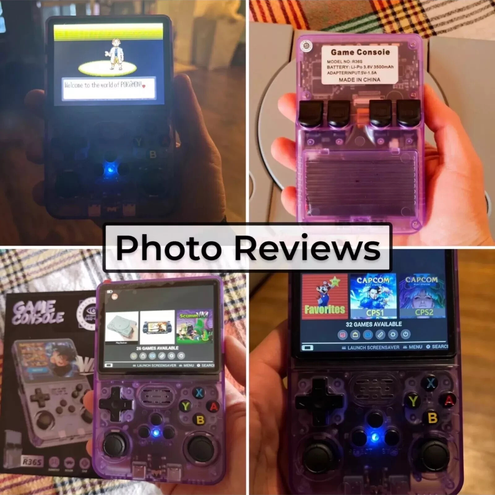 R36S Handheld Retro Console 15,000 Games Portable Emulator 3.5″ IPS Linux System