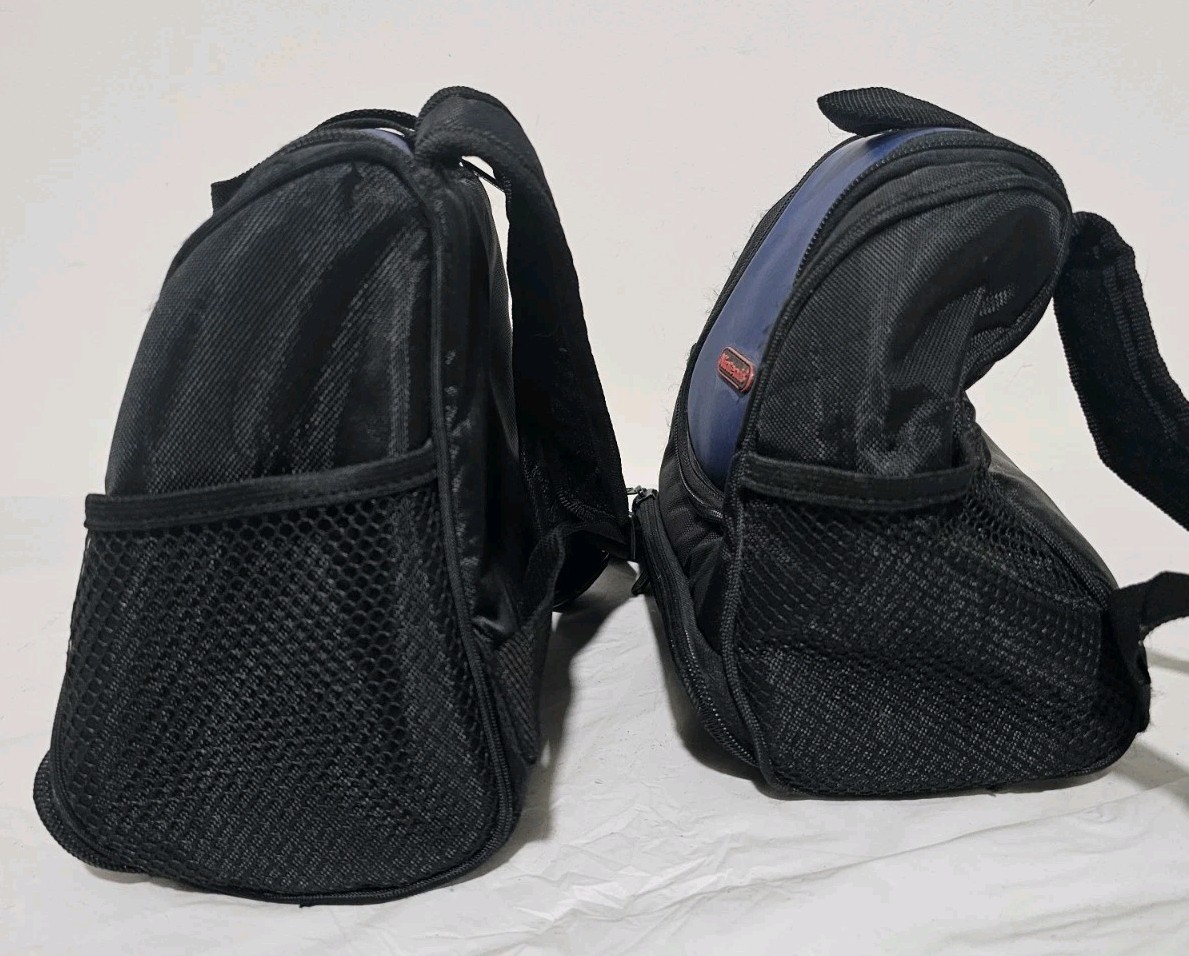 Vintage Official Nintendo Console Backpack Carrying Case Blue Black Travel Bag