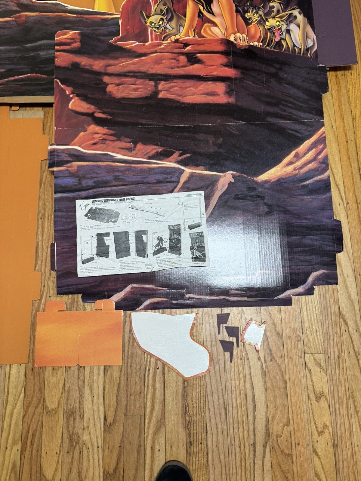 VTG Nintendo SNES Sega Genesis DISNEY LION KING Game Store Display Sign Standee