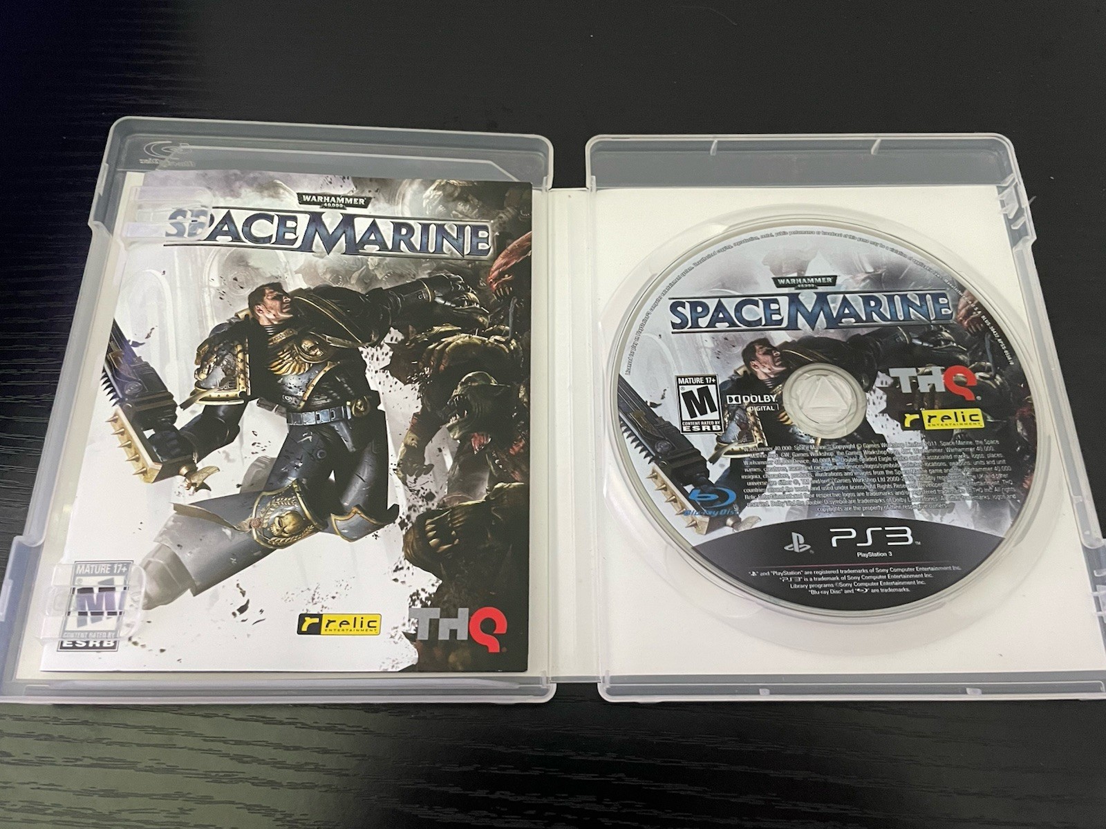 COMPLETE Warhammer 40,000: Space Marine (Sony PlayStation 3, 2011) PS3