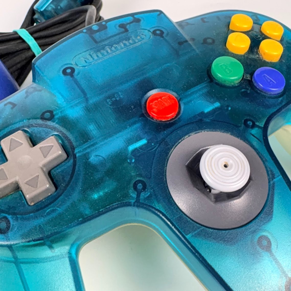 Nintendo N64 Ice Blue Console Set (Jumper Pak) Modified to Play US/Jp Games