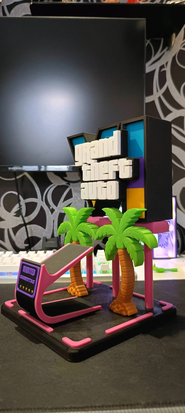 GTA VI 6 Controller Stand | Custom Gamertag | Universal PS5 XBox