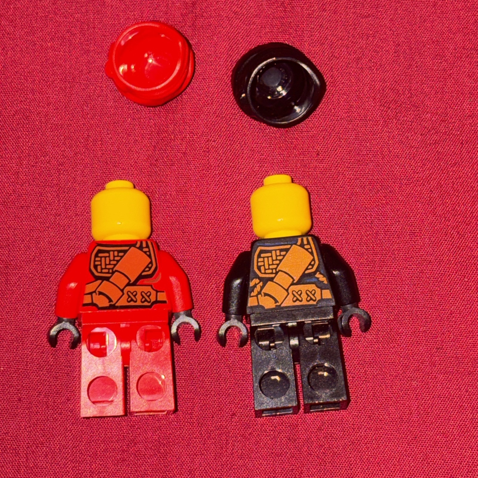 LEGO Dimensions Ninjago COLE & KAI**NO BASE**NOT MINT HAS MARKS AND WEAR
