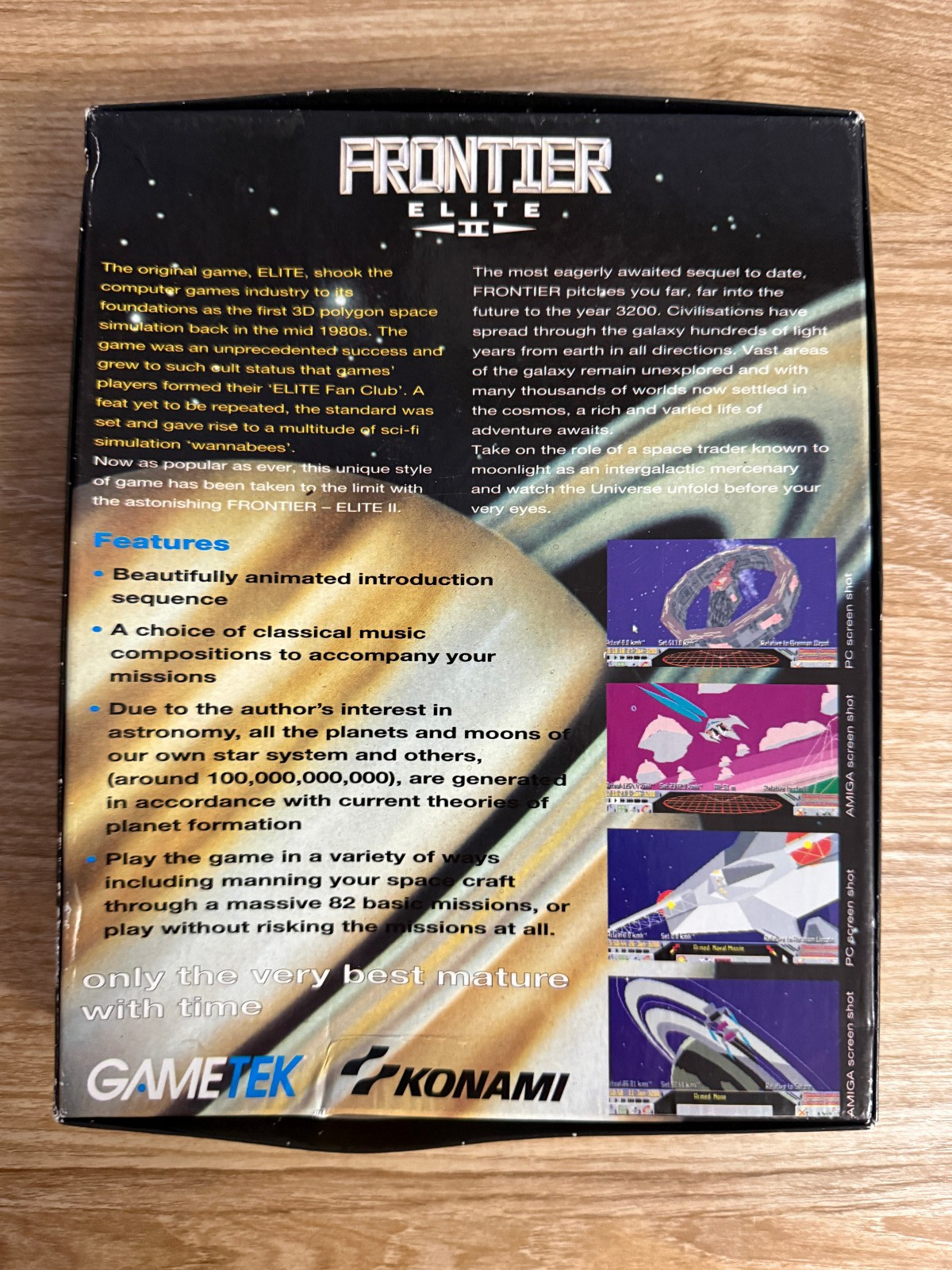 Frontier Elite II (Big Box, Good, David Braben, 1993, Amiga) Missing Map