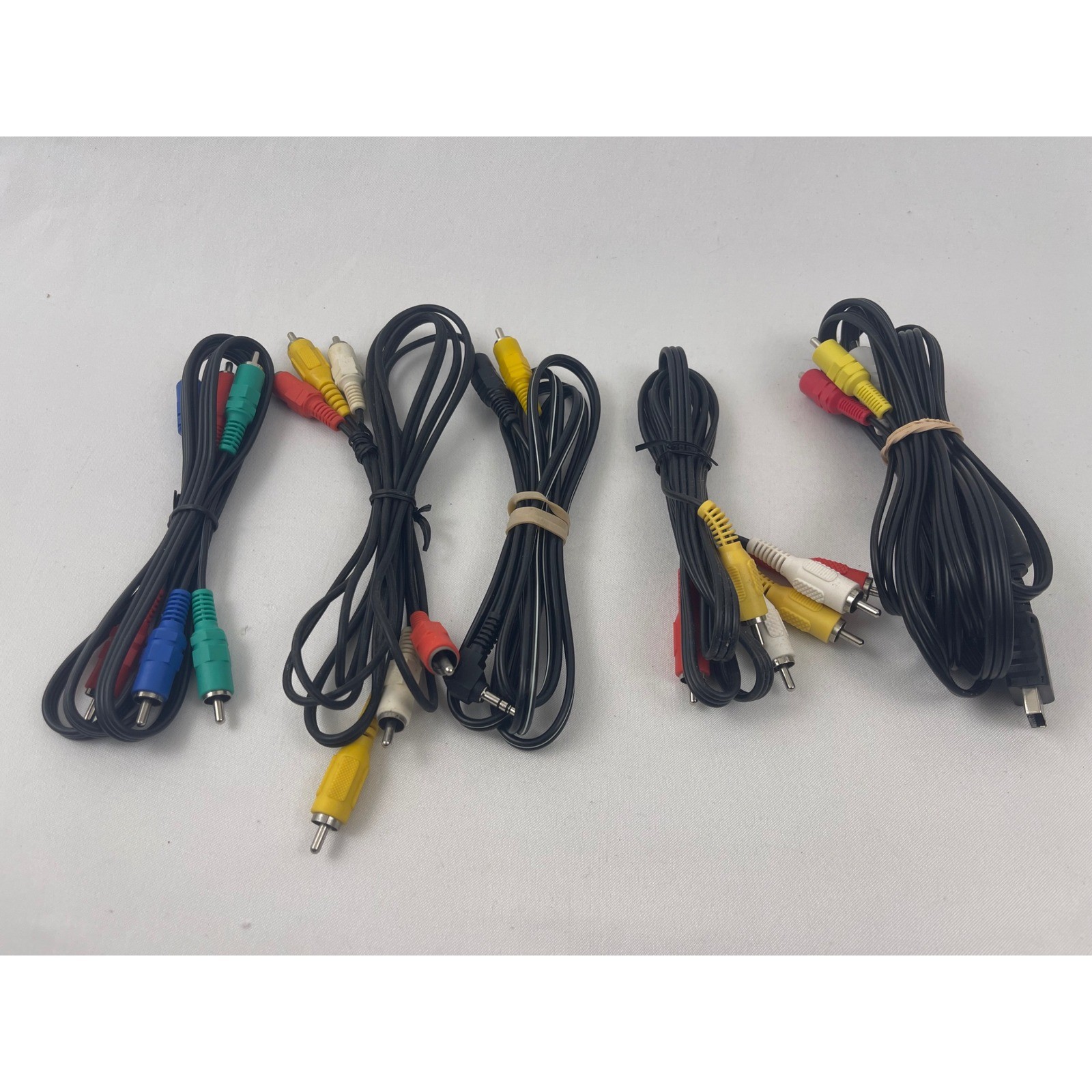 Sony PlayStation AV Cable & RCA Component Composite Audio Video Cord Lot of 5