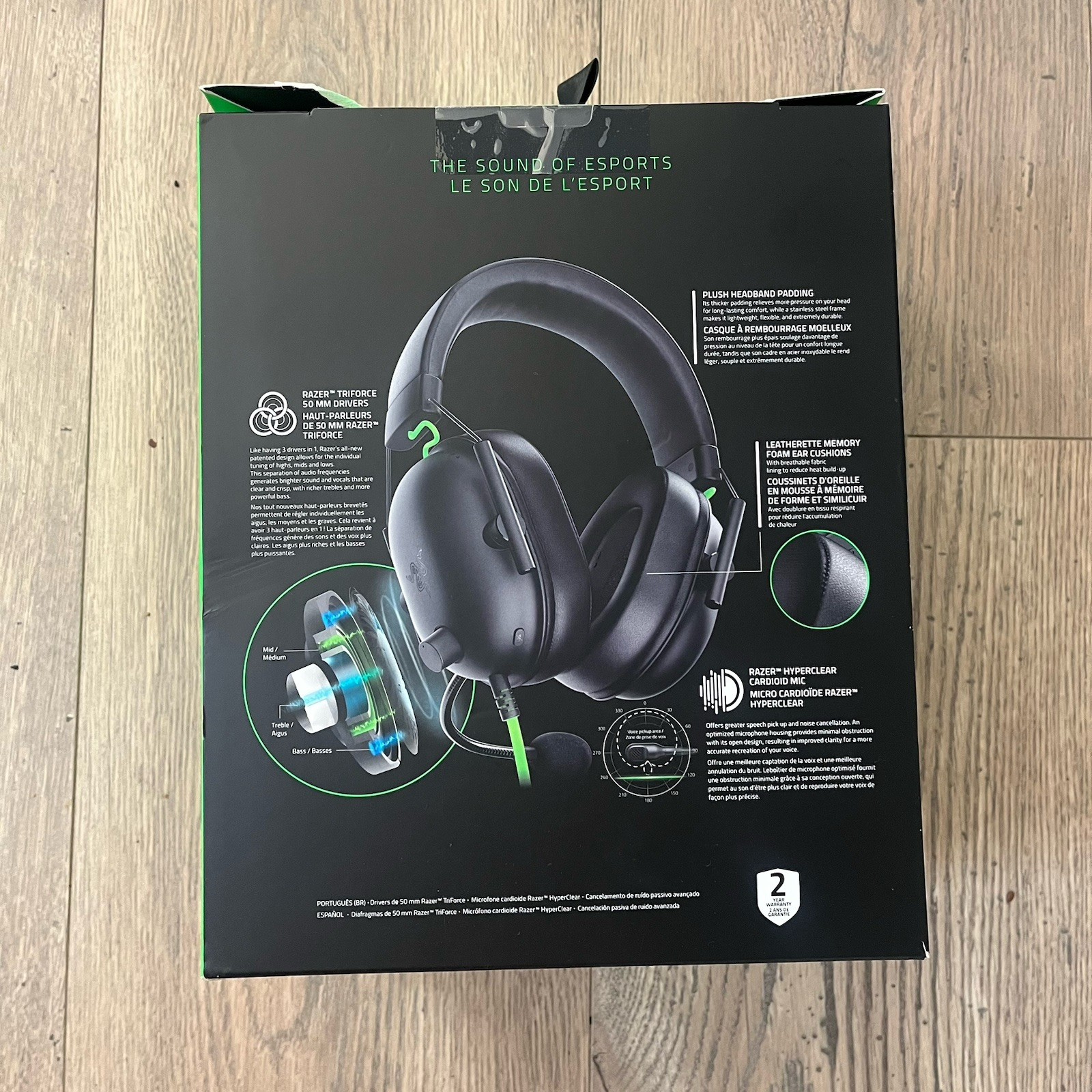 Razer BlackShark V2 X Gaming Headset: 7.1 Surround Sound