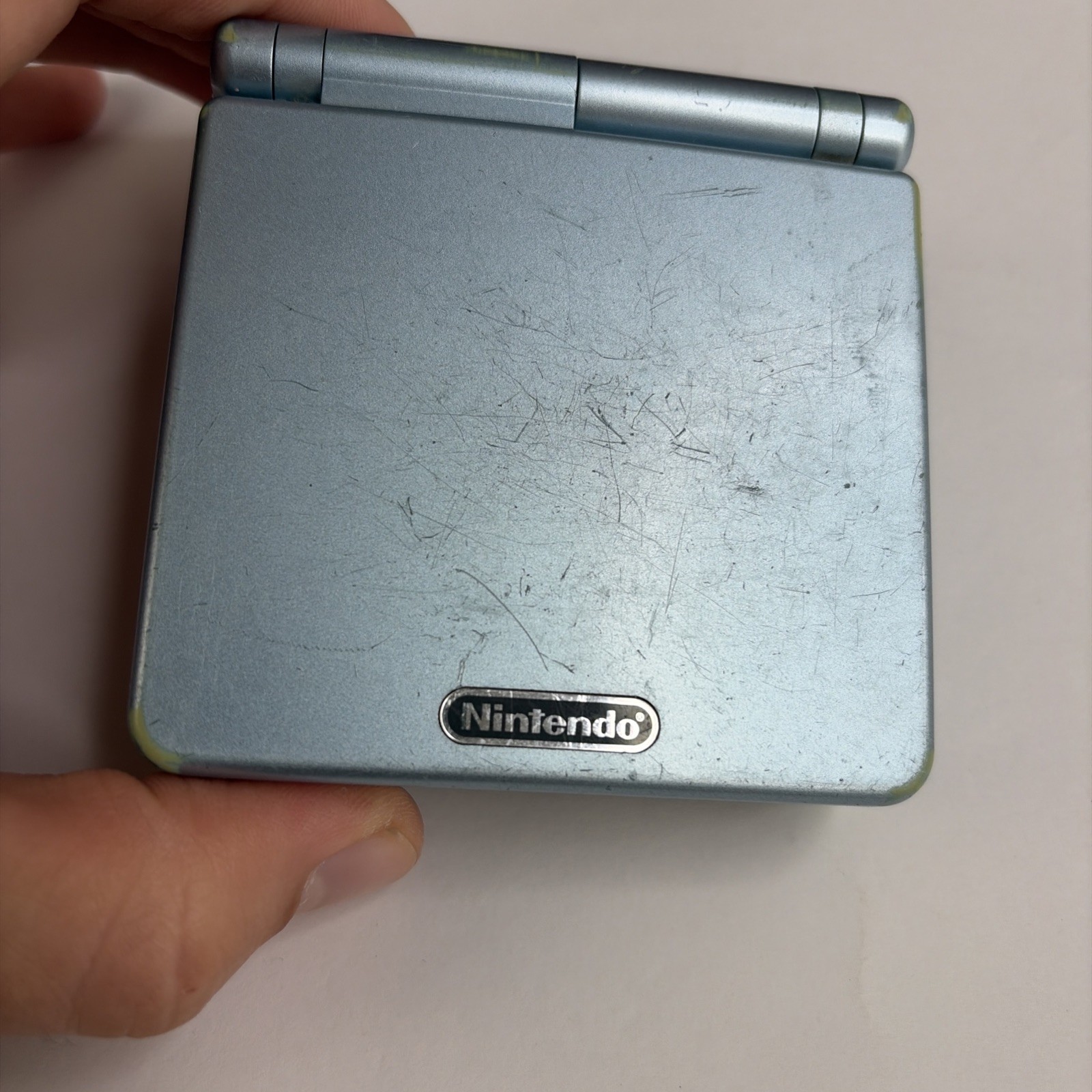 For Repair! Nintendo Game Boy Advance SP Has 101 Pearl Blue GBA SP – US Model