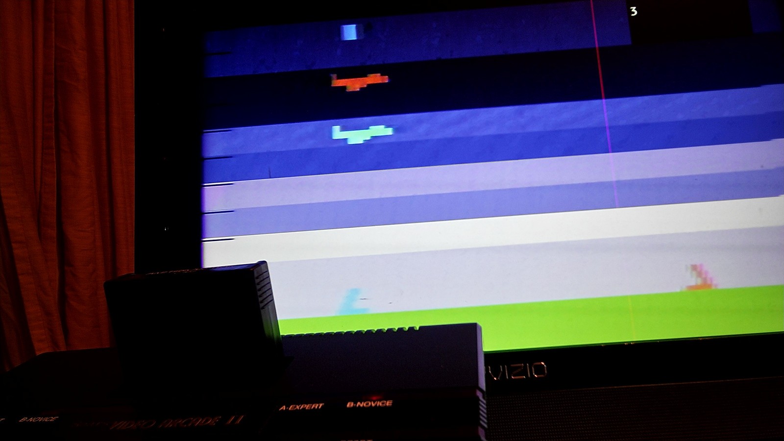 4x CCE Donkey Kong Keystone Kappers Amphibious Wizard of War Brazil Atari 2600