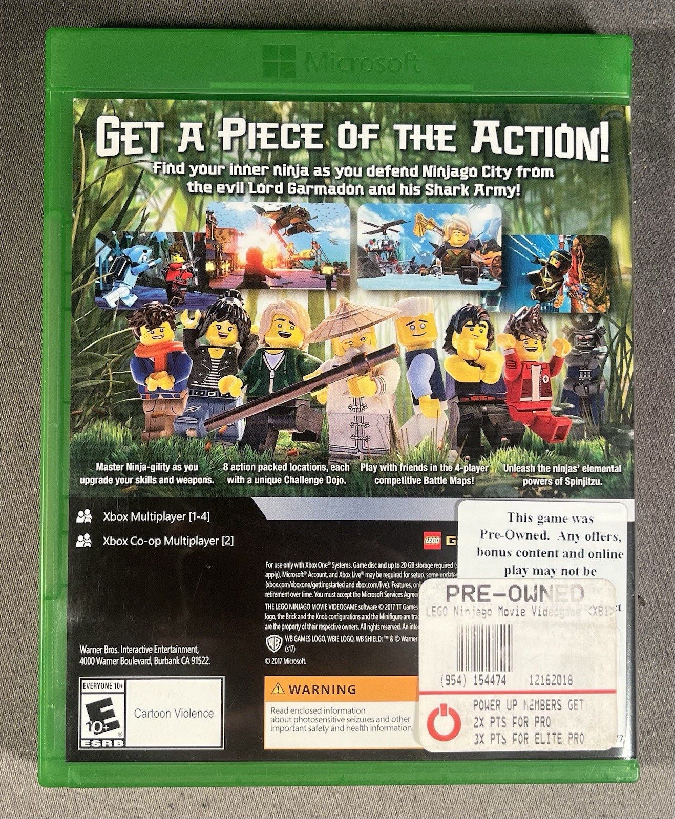 The LEGO Ninjago Movie Videogame – (Xbox One, 2017) Disc & Case – Free Shipping